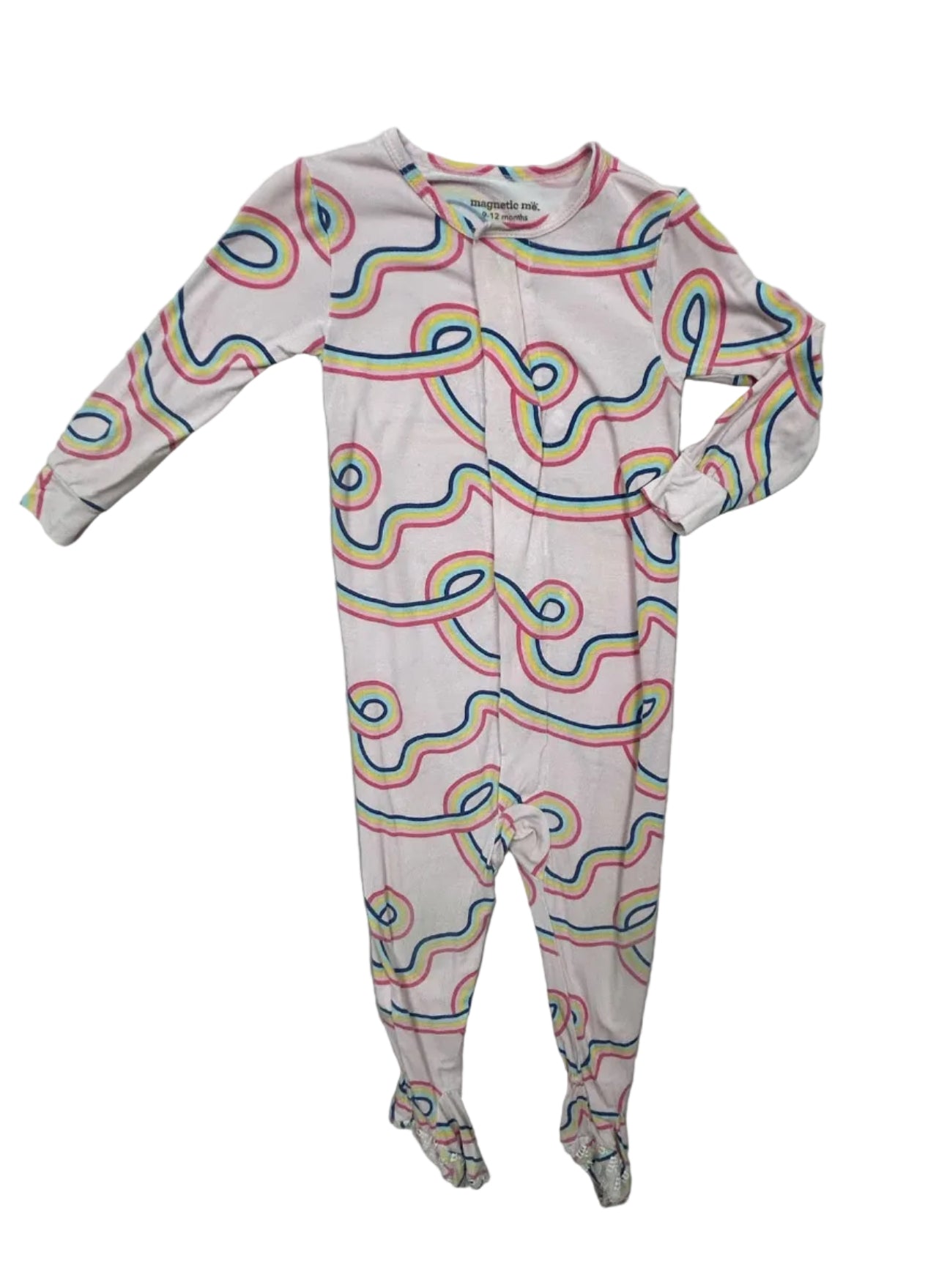 9-12 Months Magnetic Me Pink One-Piece PJs