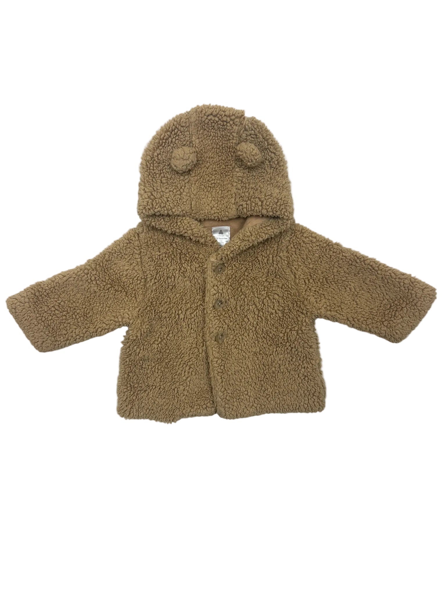 3-6 Months Gap Beige Coat with Bear Ears
