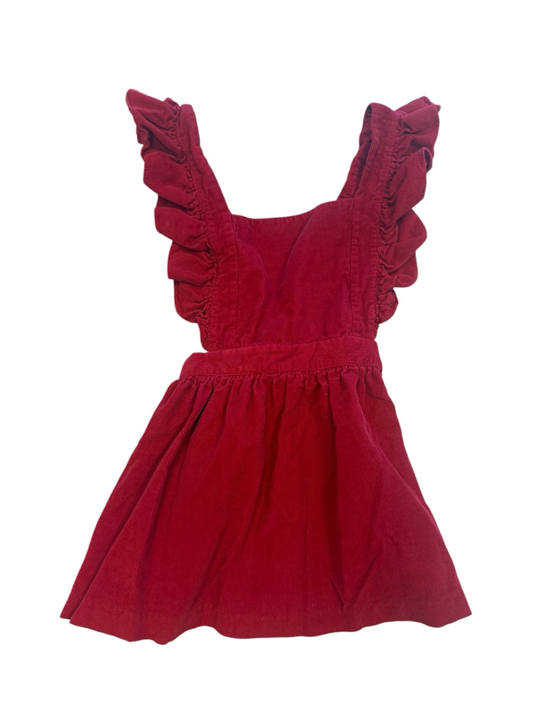 Bella Bliss 100% Cotton Red Corduroy Dress Size 6