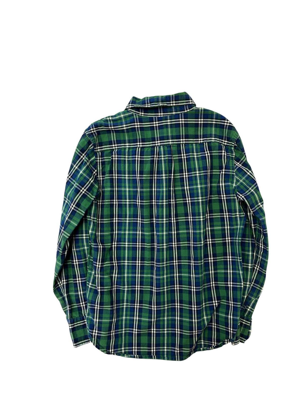 Gap Green Plaid Button-Down Shirt Size Medium