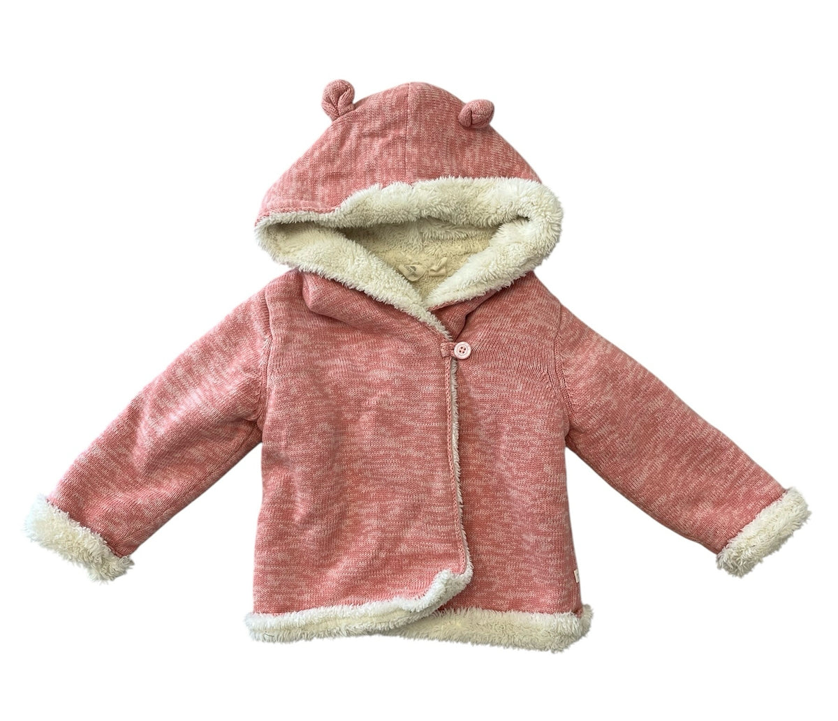 Gap Pink Hooded One-Button Jacket Size 18-24 Month
