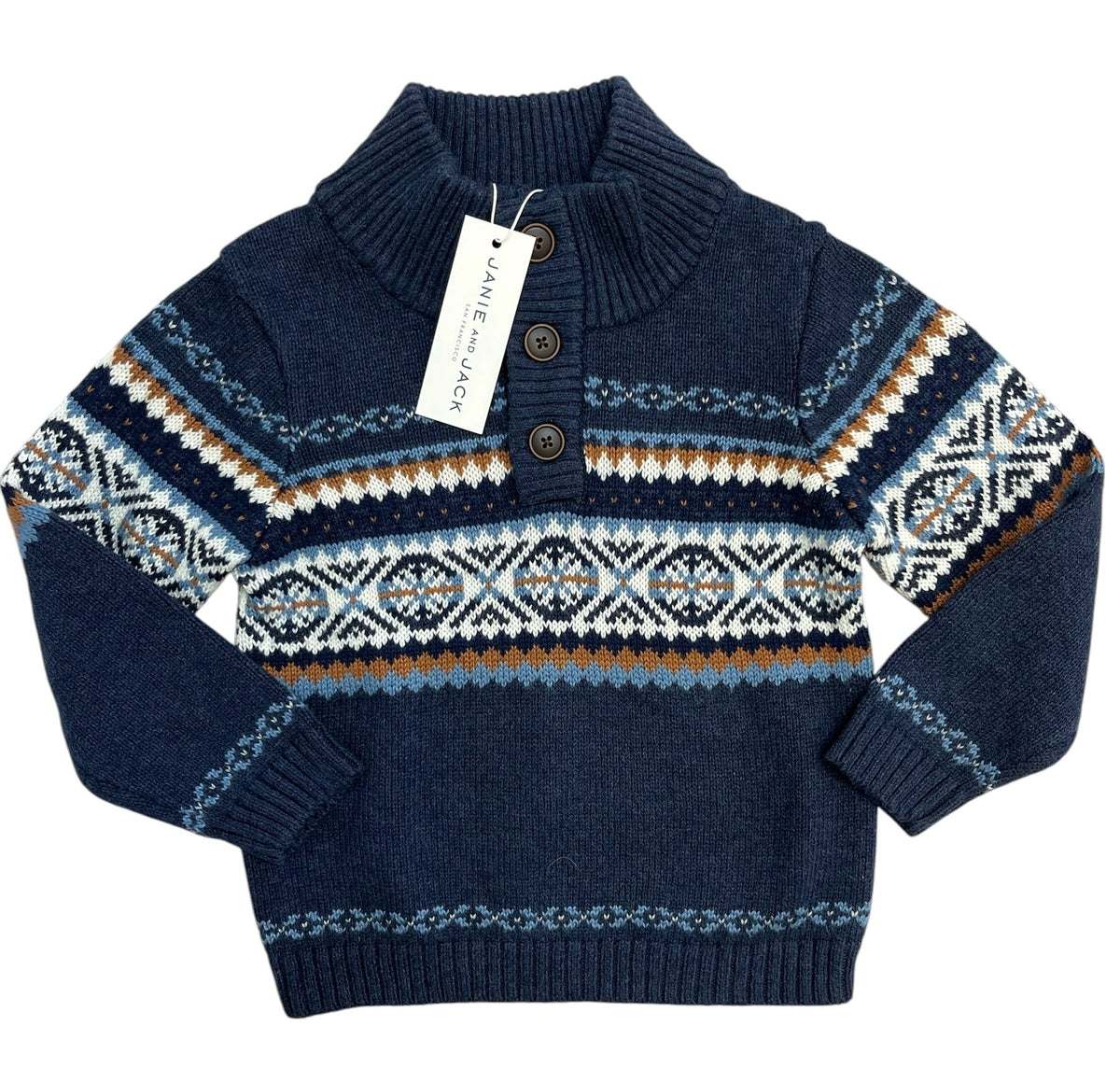 Janie & Jack Blue Button Sweater NWT Size 2T