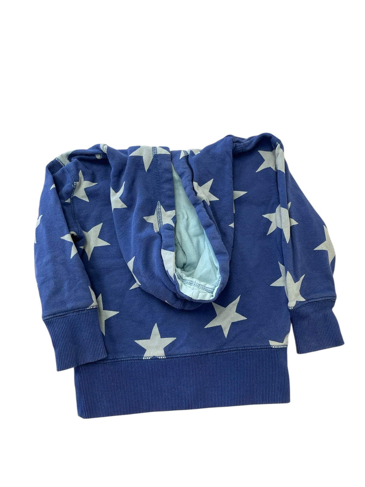 Boden Blue Stars Cotton Hoodie Sweatshirt Size 2-3