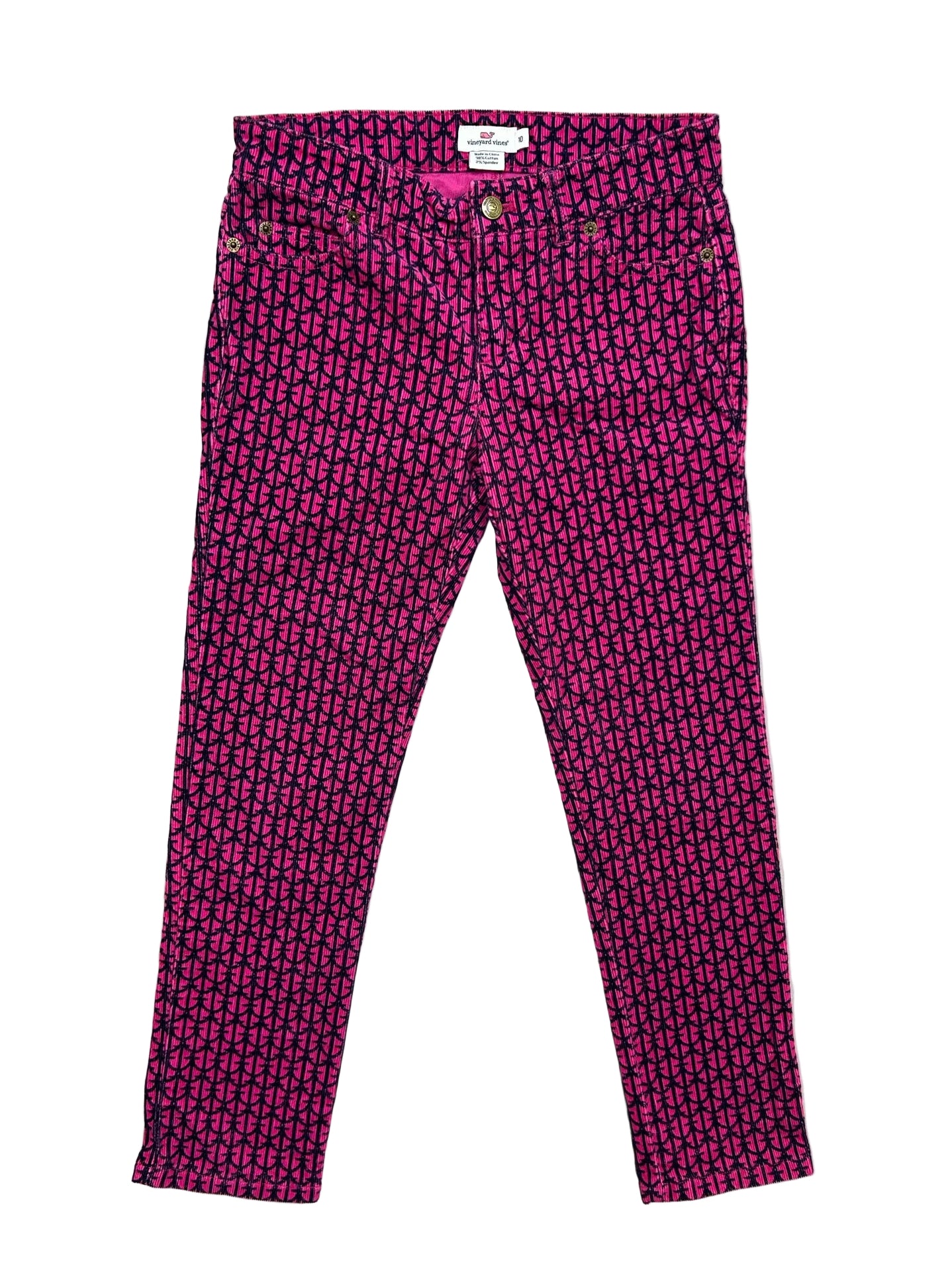 Size 10 Vineyard Vines Pink Courdery Pants