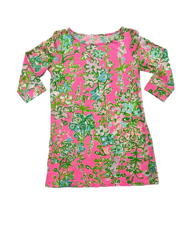 Size 6/7 Lilly Pulitzer Pink Long-Sleeve Dress