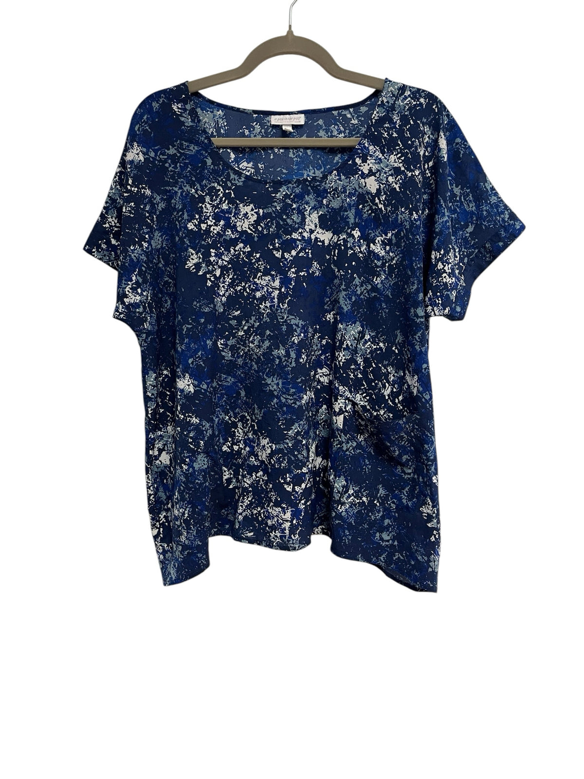 A Pea in the Pod Blue Maternity Blouse Size M
