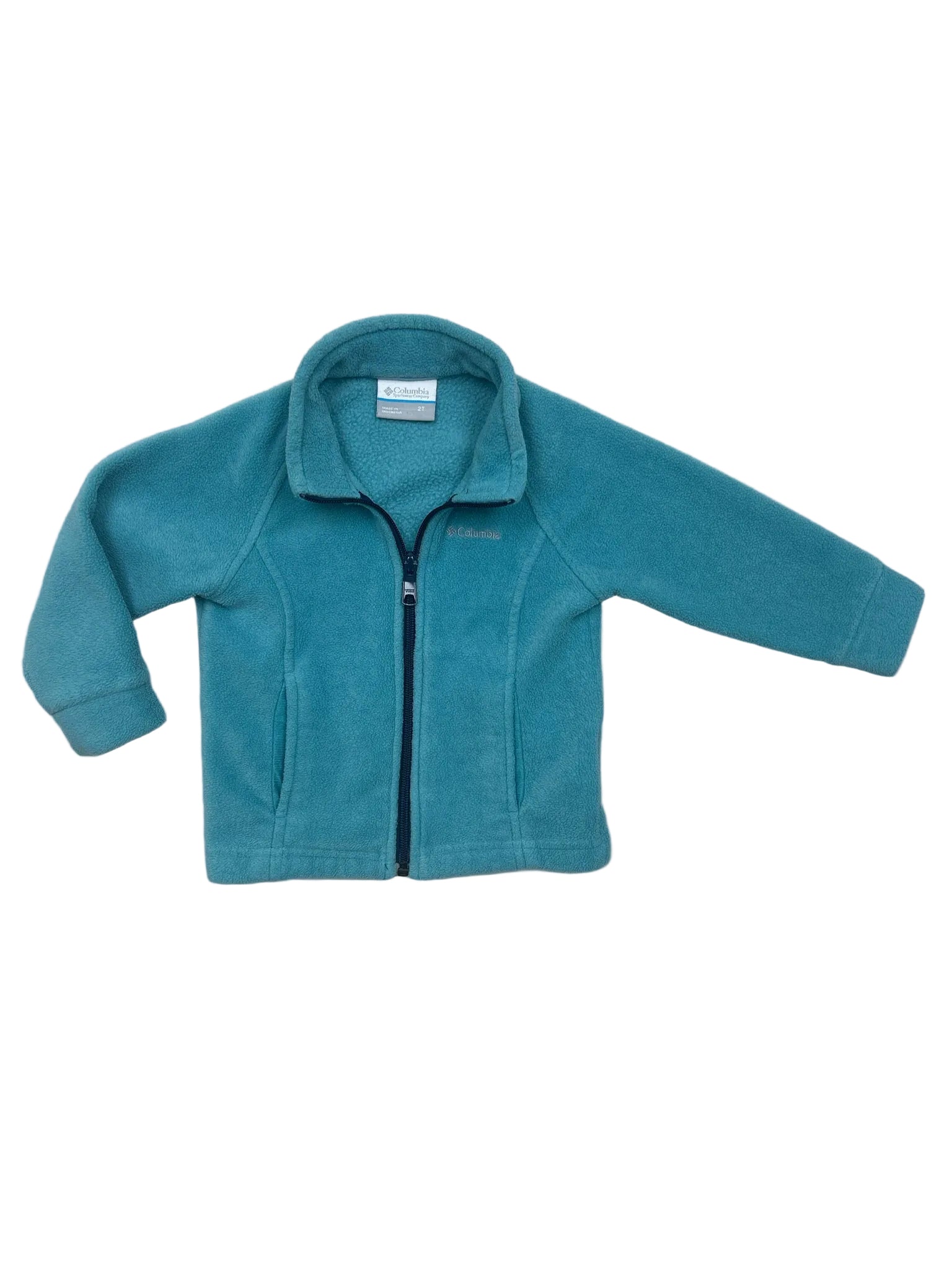 2T Columbia Teal Fleece Jacket