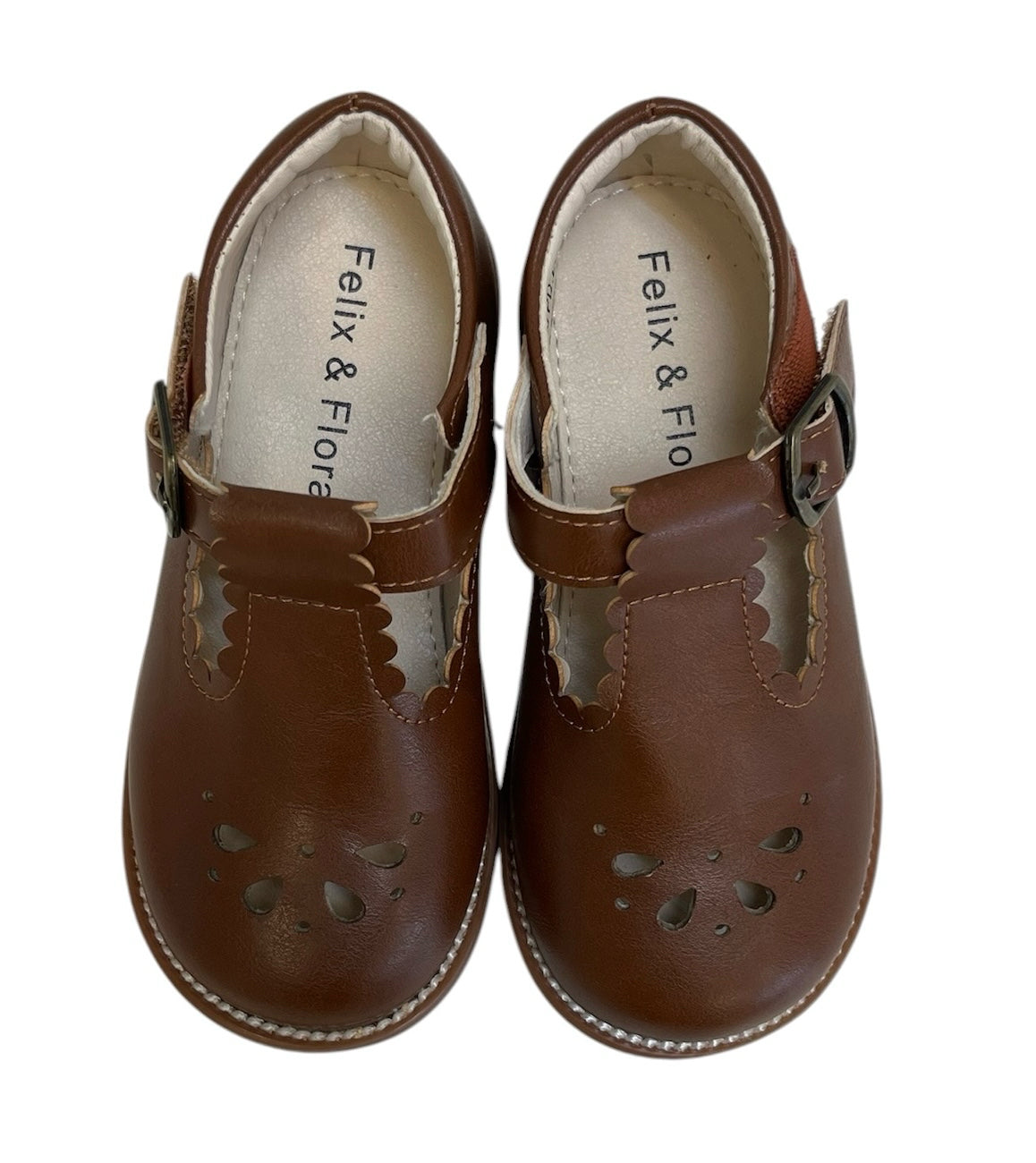 Felix & Flora Brown Toddler Dress Shoes Size 8T