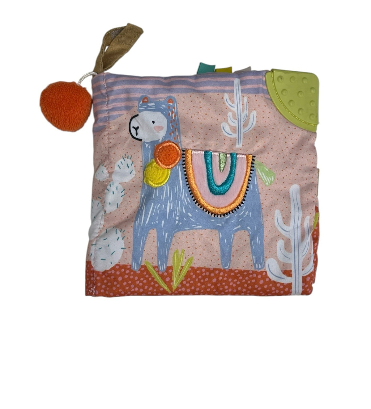 Manhattan Toy Company 0-6 Months Cloth Llama Animal Book
