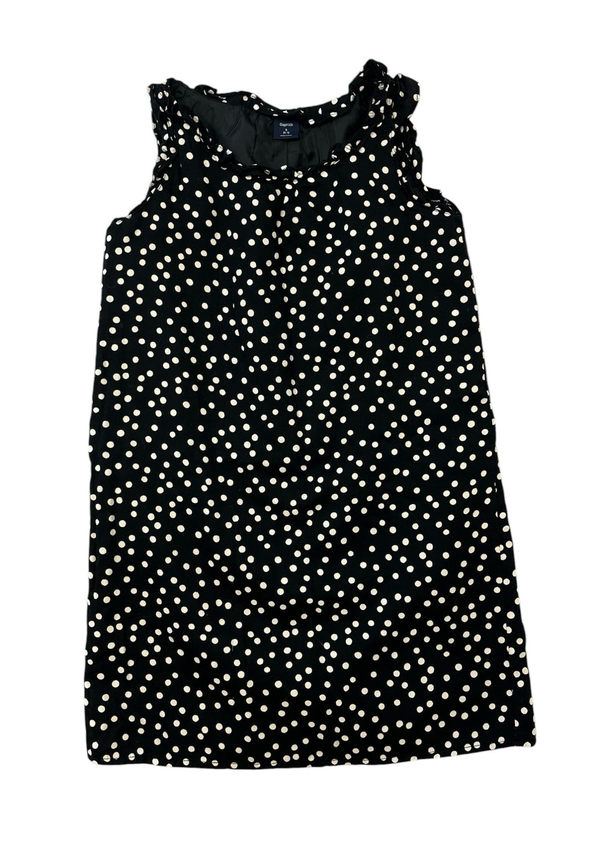 Gap Black Polka Dot Sleeveless Dress Size Small