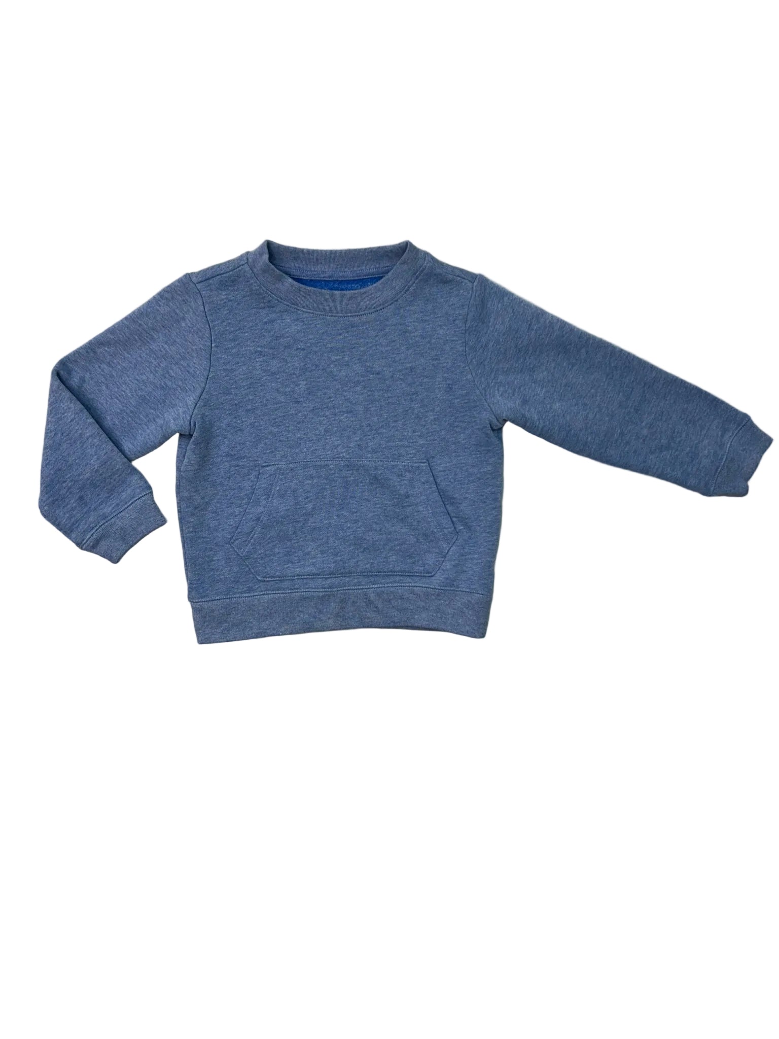 4T Primary Blue Cozy Fleece Crewneck Sweatshirt
