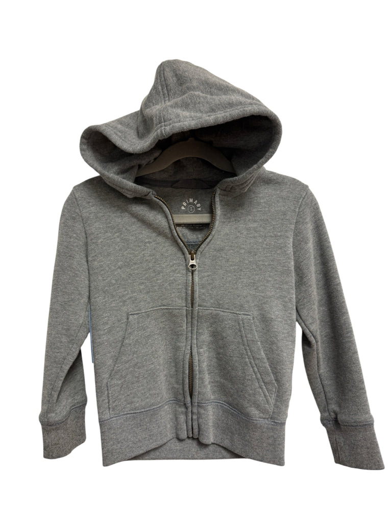 Size 3T Primary Grey Hoodie Sweatshirt