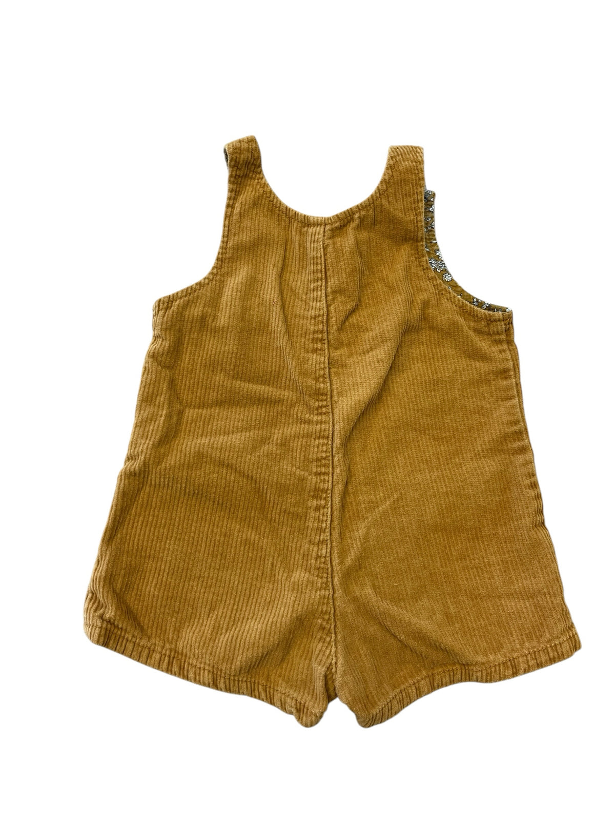 Zara Yellow Corduroy Overalls Size 12-18 Months