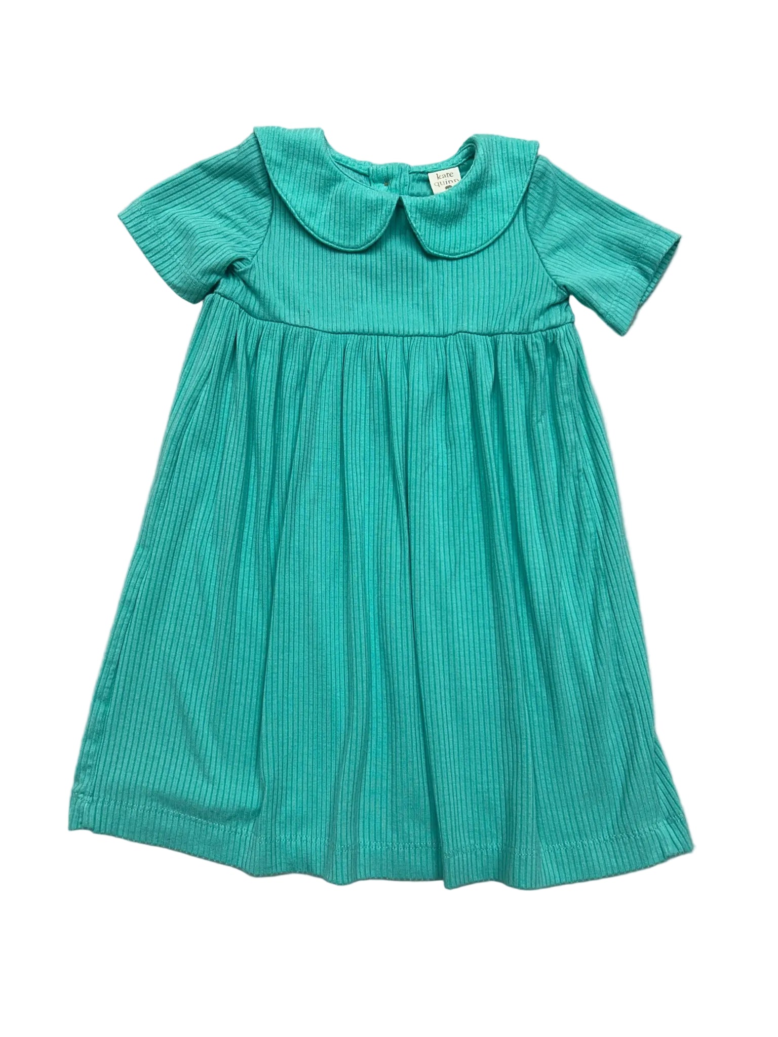 12-18 Months Kate Quinn Green Short-Sleeve Dress w/ Bloomers
