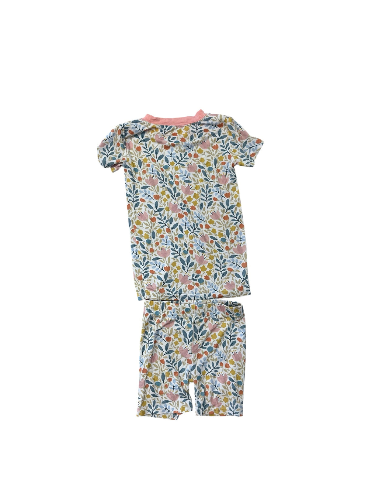Stitchy Fish Multi-Color Two-Piece Bamboo Pajamas Size 18-24 Months