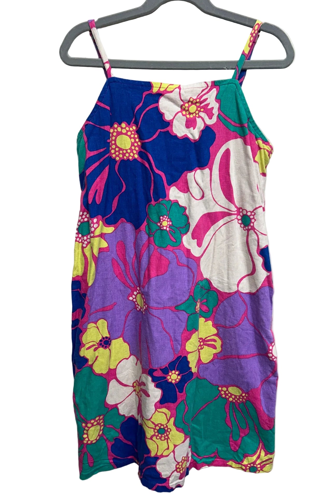 Size XL (12) Gap Pink Floral Sleeveless Dress