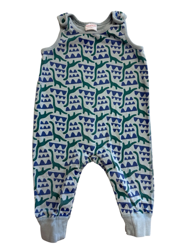 12-18 Months Hanna Andersson Blue Romper with Dinosaurs