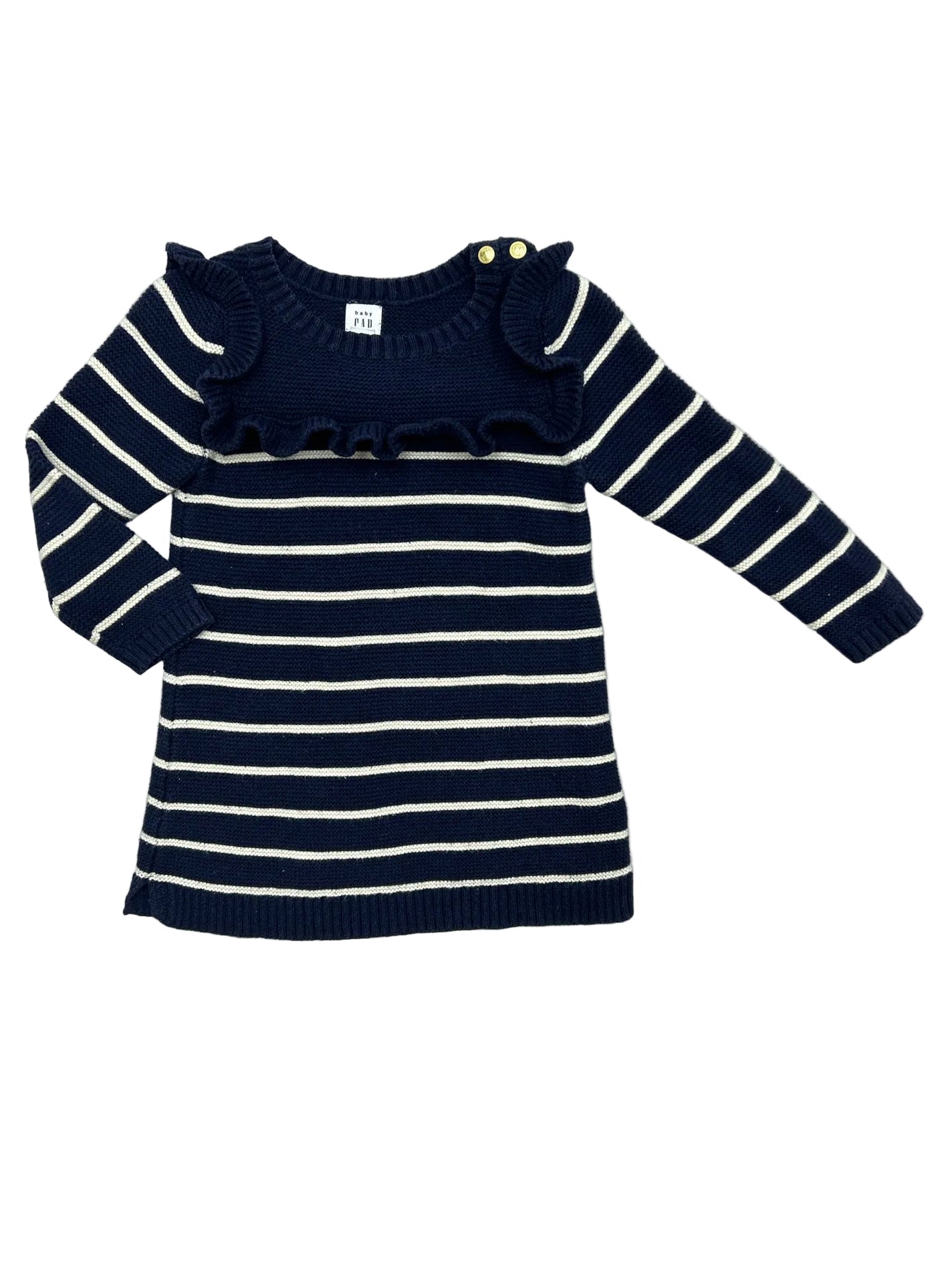 12-18 Monts Gap Blue Long-Sleeve Sweater Dress