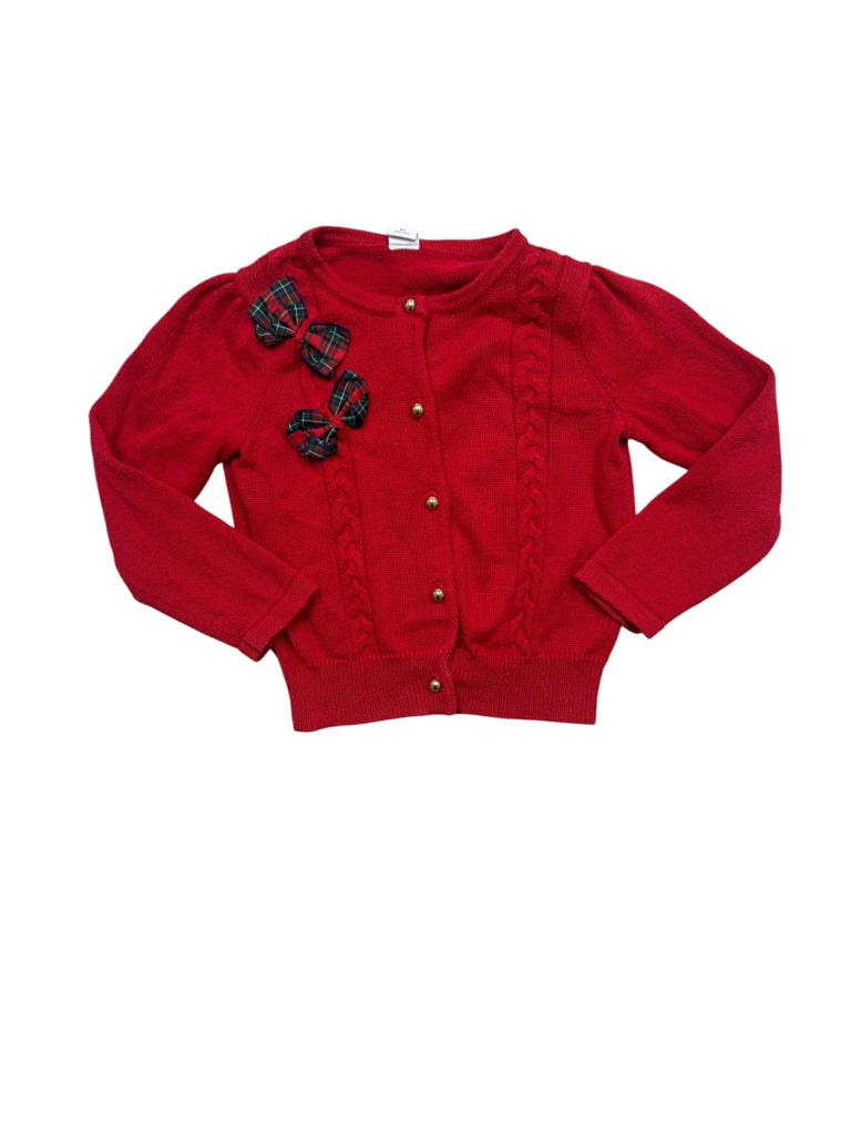 2T Janie & Jack 100% Cotton Red Sweater with Bows
