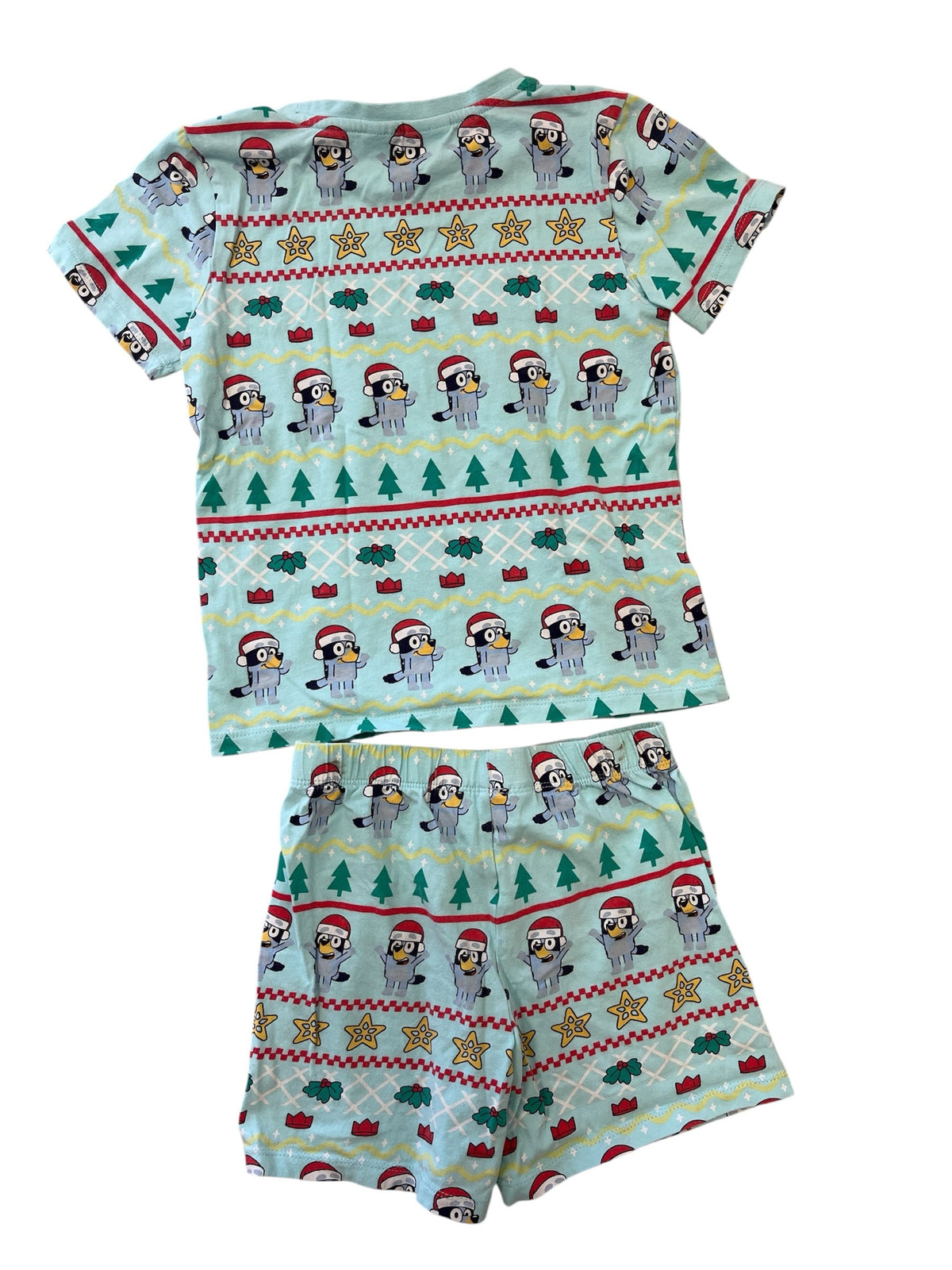 Bluey Christmas Short-Sleeve Pajamas Size 7