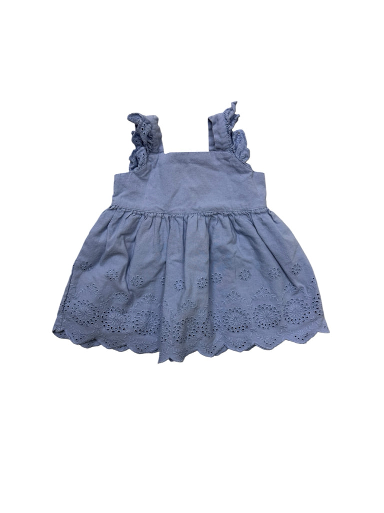 3-6 Months Hanna Andersson Blue Eyelet Dress