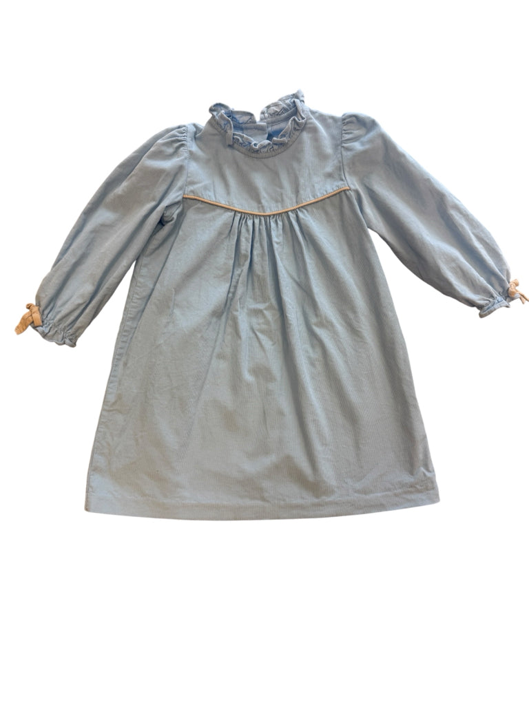 Little English 100% Cotton Blue Corduroy Dress Size 4T