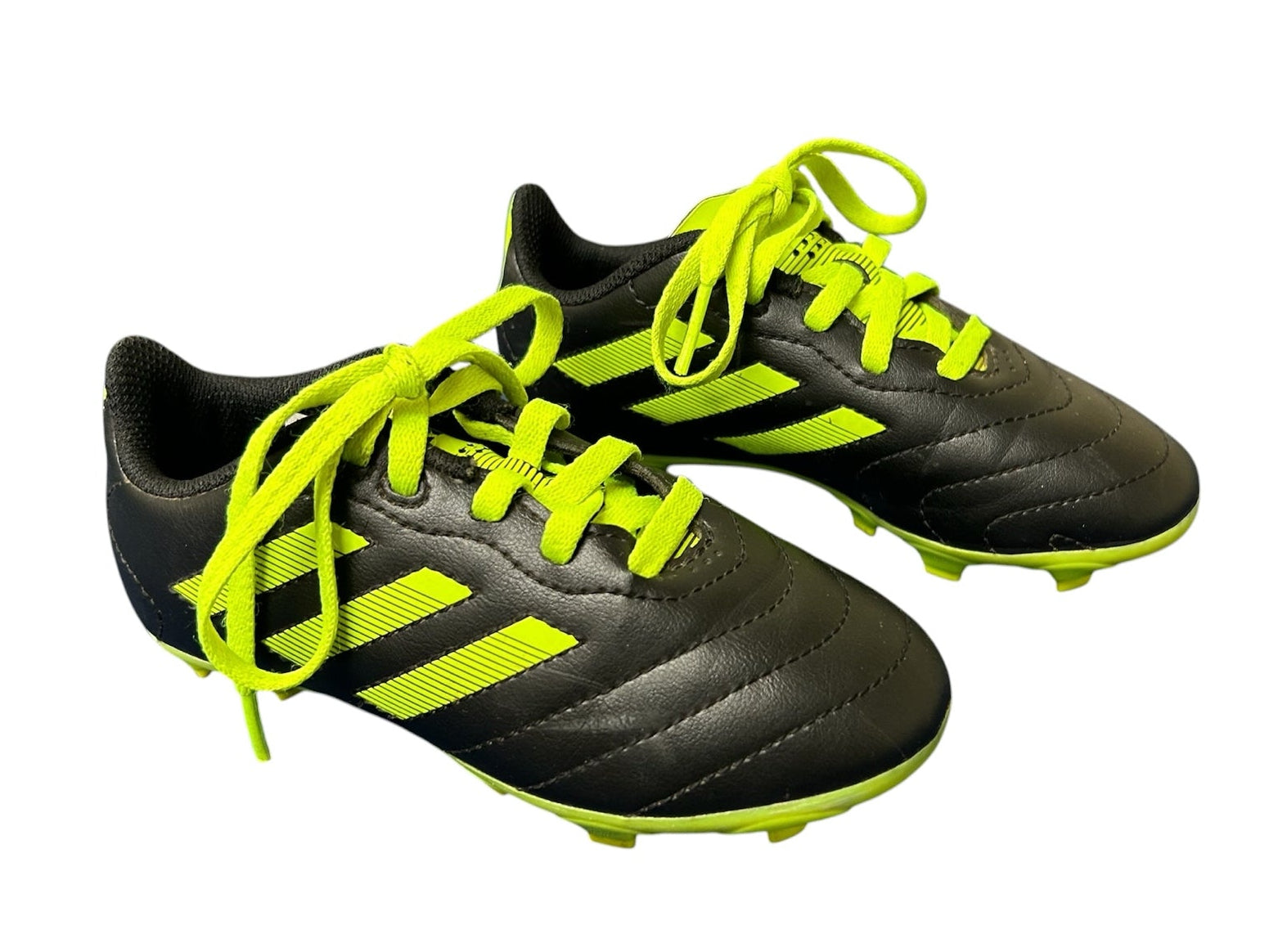 Kid Shoe Size 11 Adidas Black and Yellow Soccer Cleats