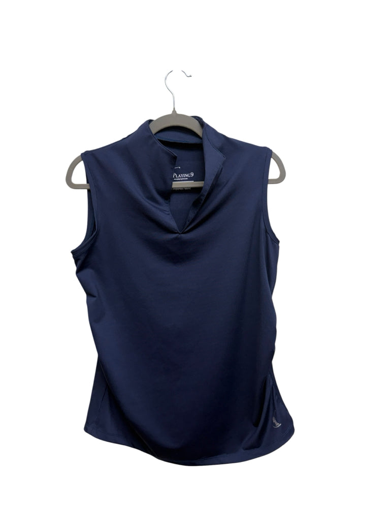 Medium Playing 9 Blue Sleeveless Shirt