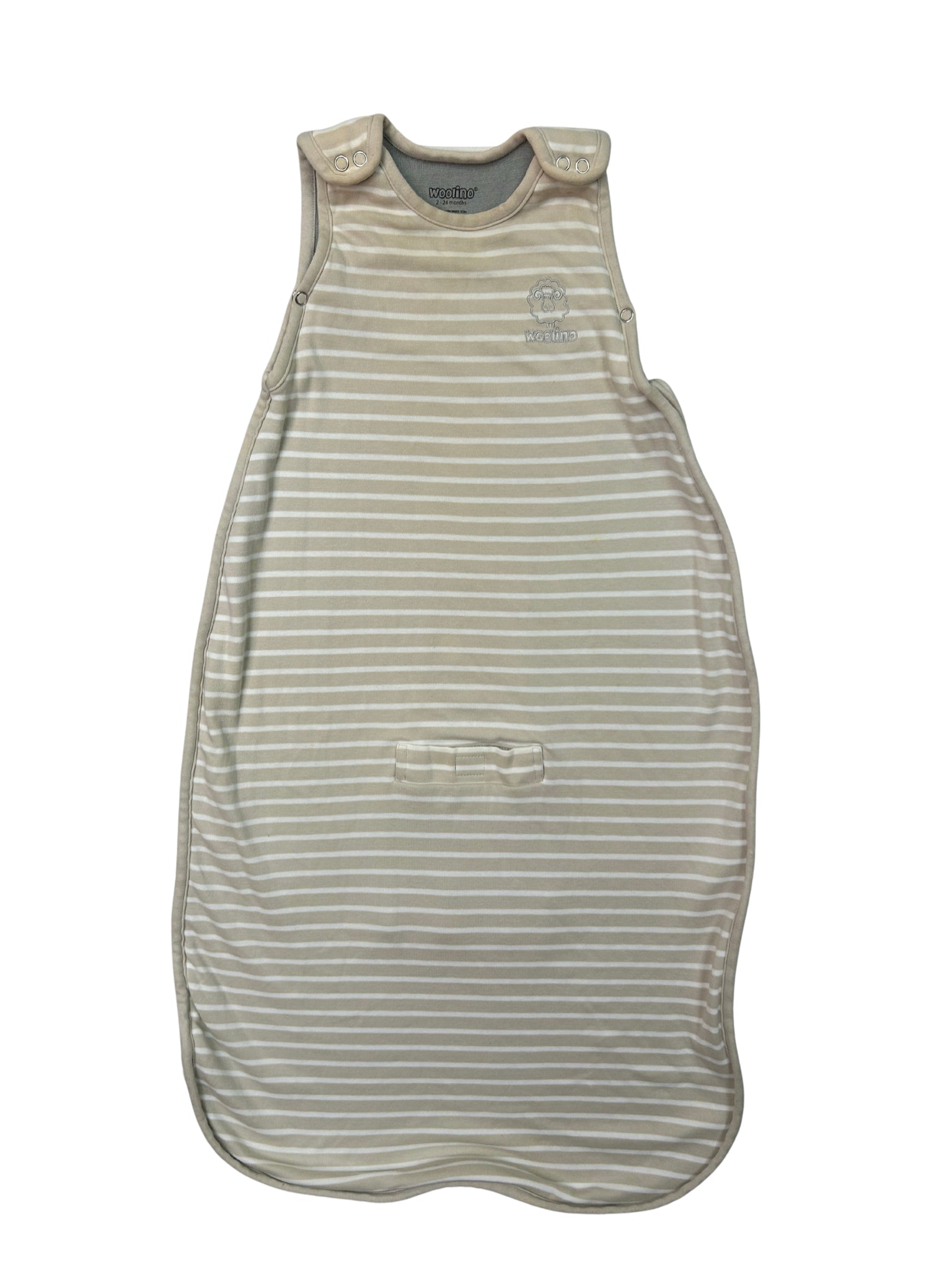 02-24 Months Woolino Merino Wool Organic Cotton 4 Seasons Beige Sleepsack