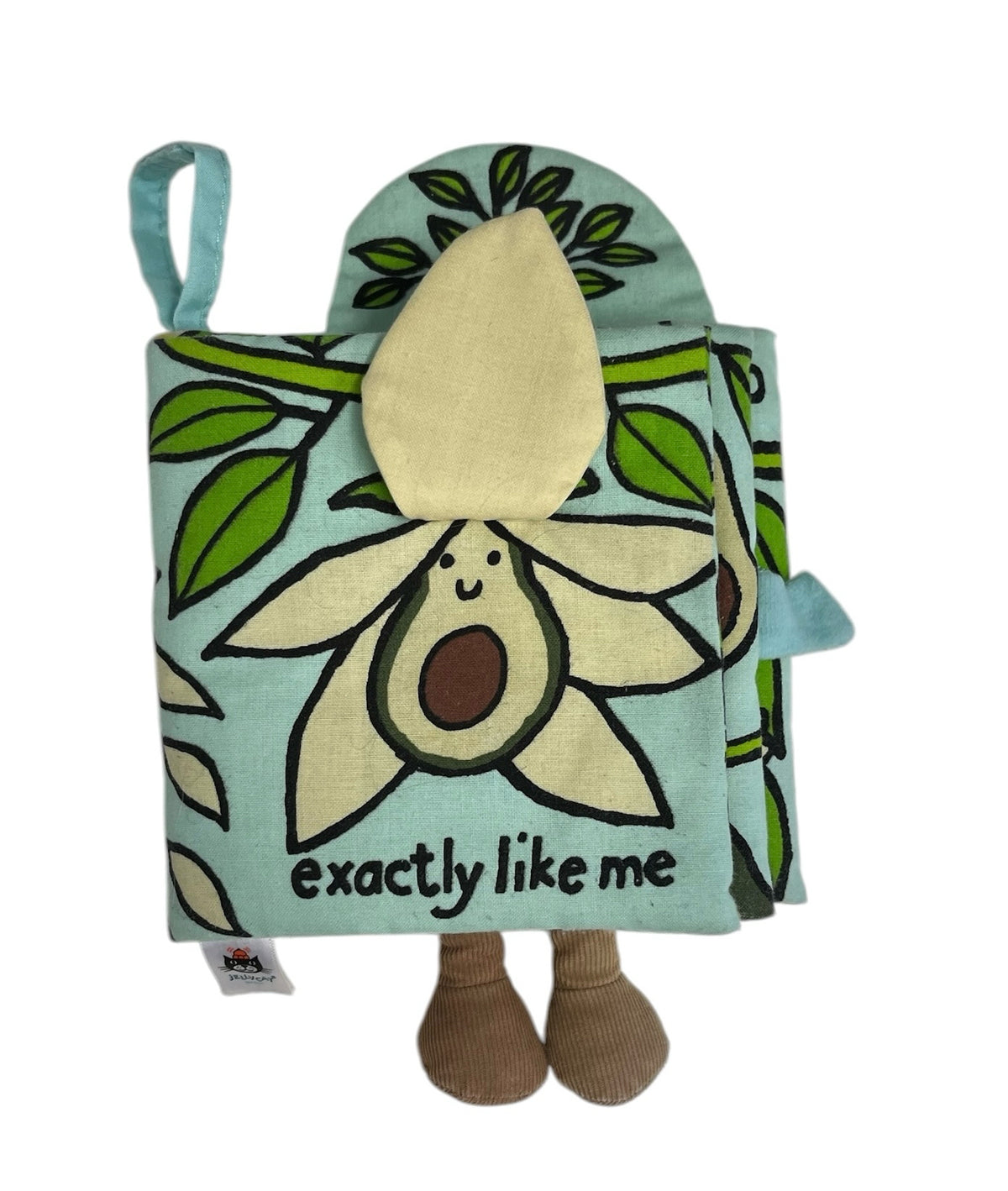 JellyCat 0-6 Months Cloth Avocado Book