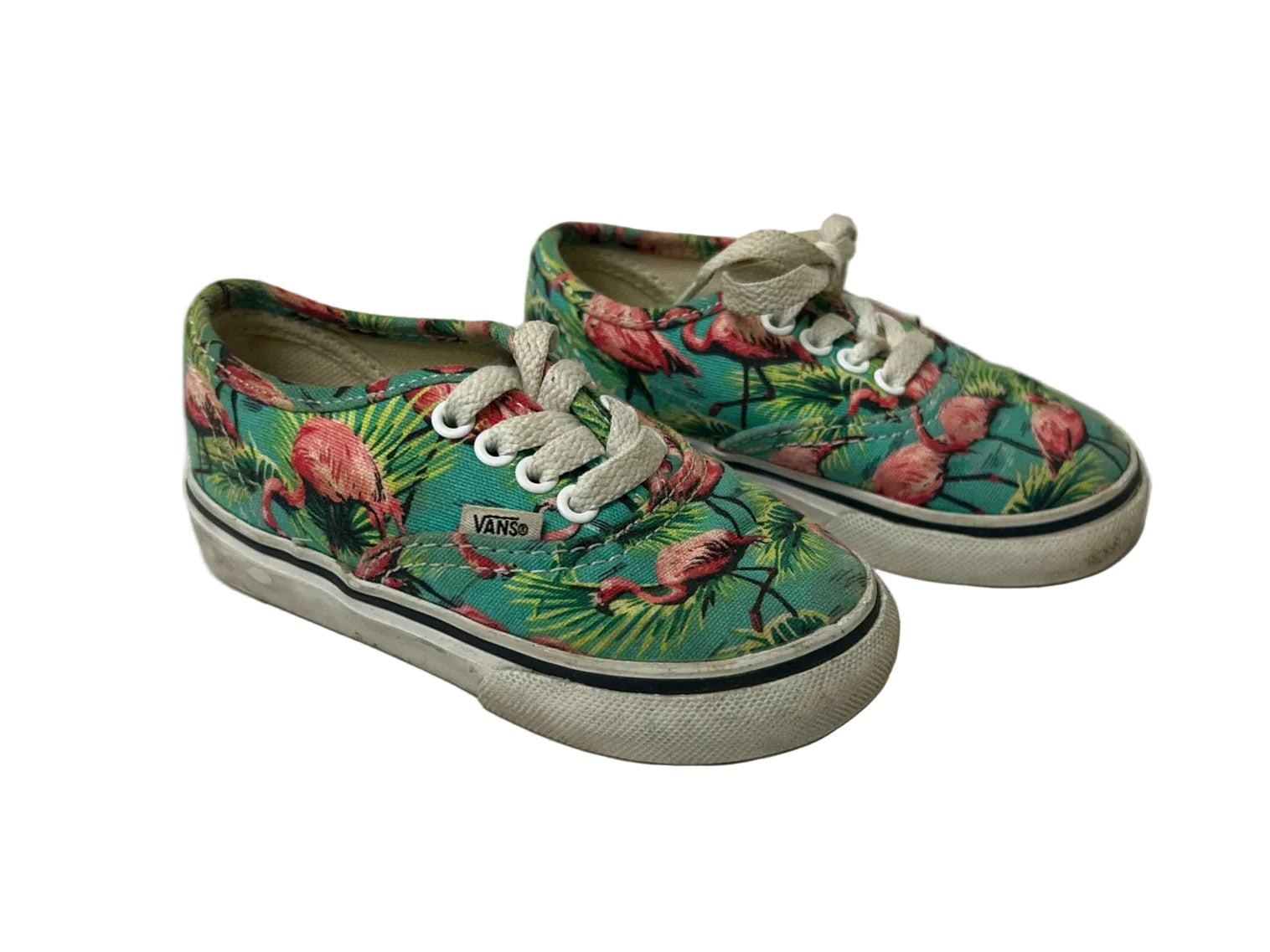 Toddler Size 6T Vans with Flamingos
