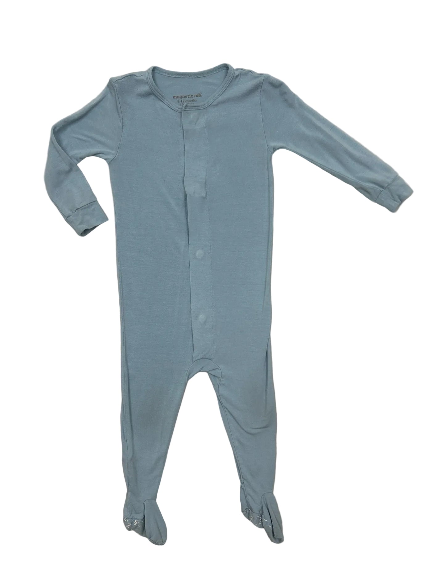 9-12 Months Magnetic Me Blue One-Piece PJs