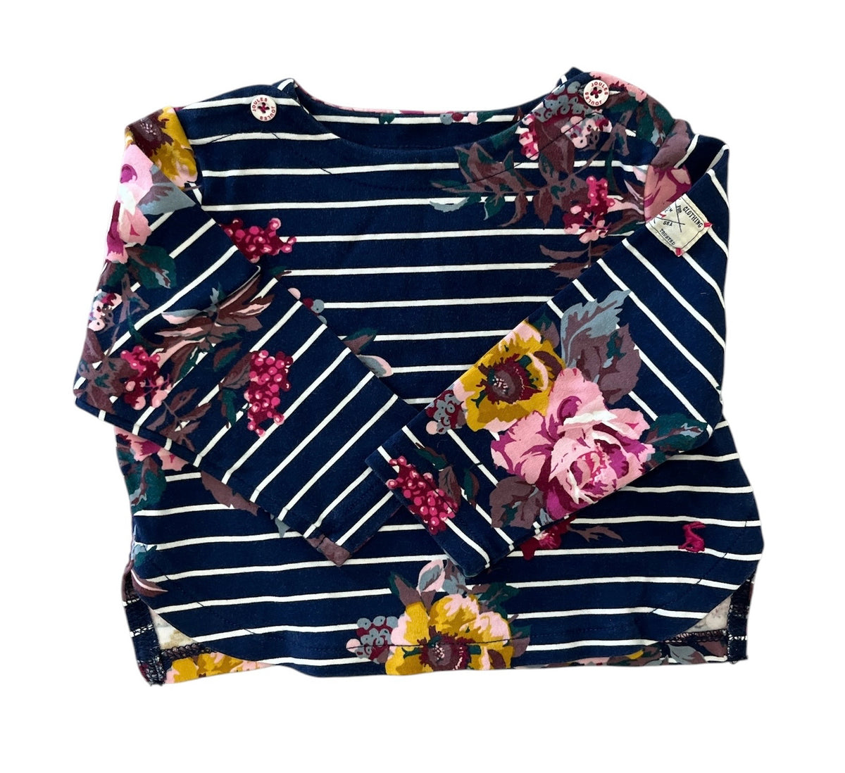 Joules Blue Long-Sleeve Shirt Size 24 Months