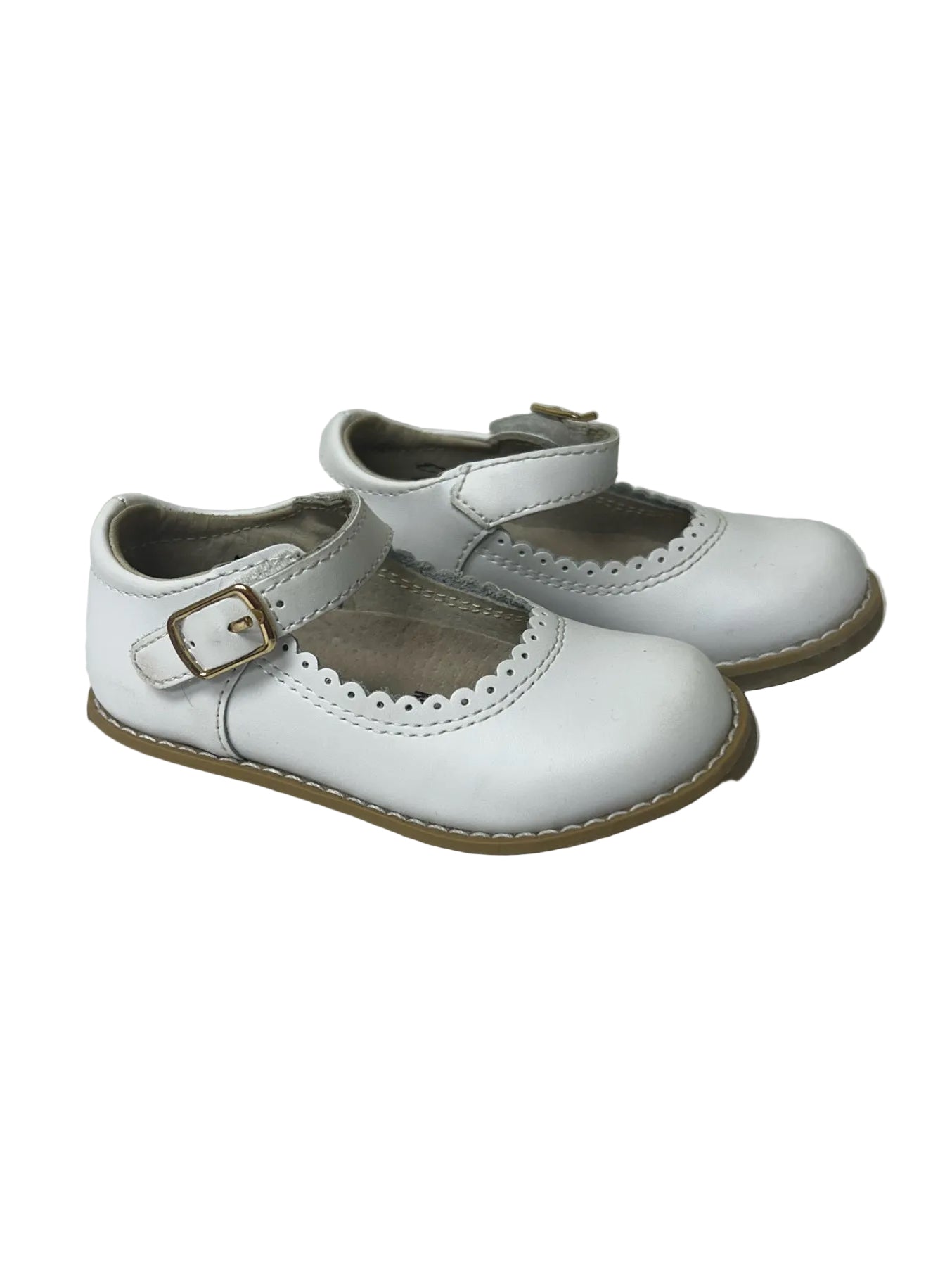Todder Size 6.5 Footmates White Dress Shoes
