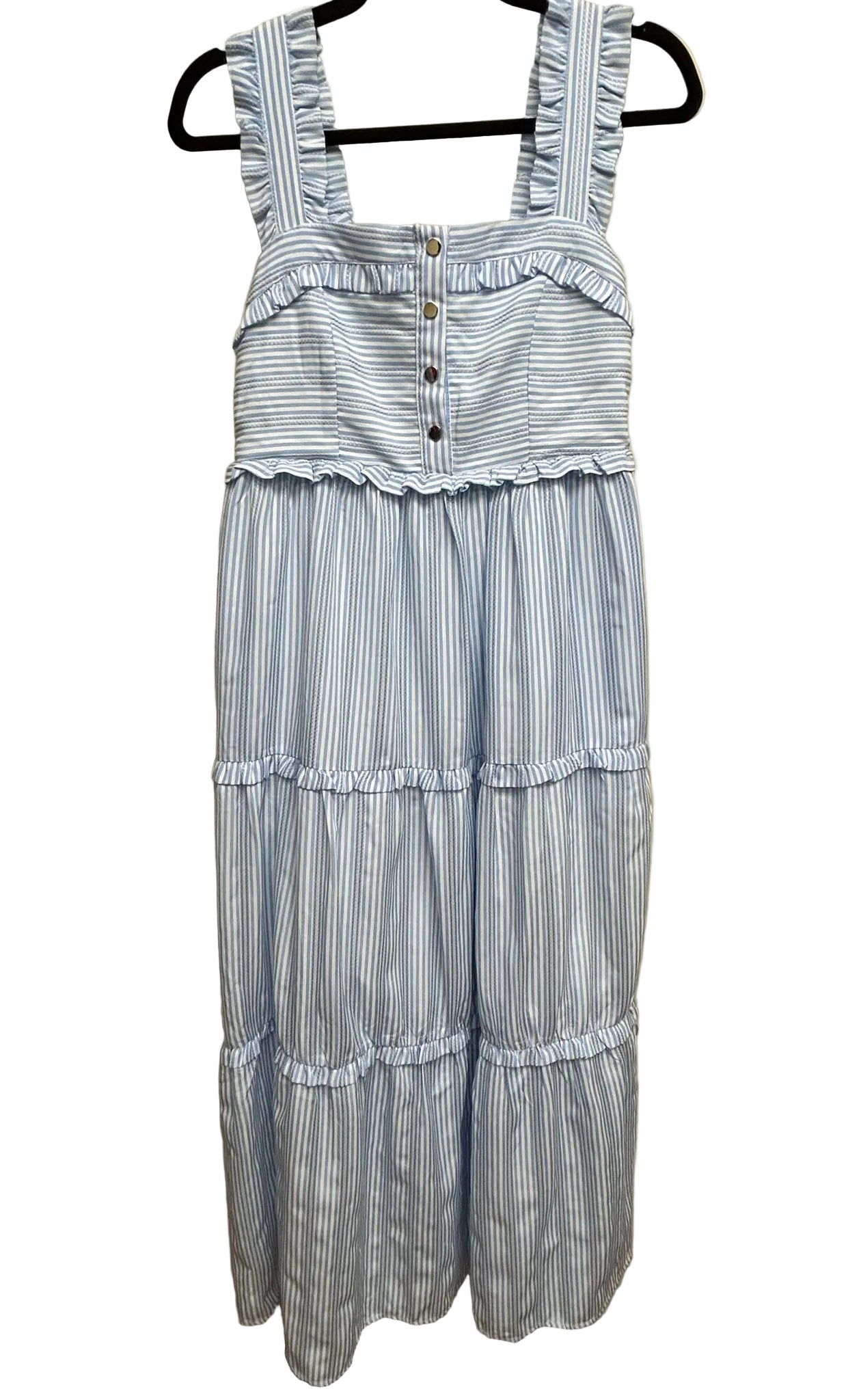 Size Small Nom Blue Striped Maternity + Nursing Sleeveless Dress