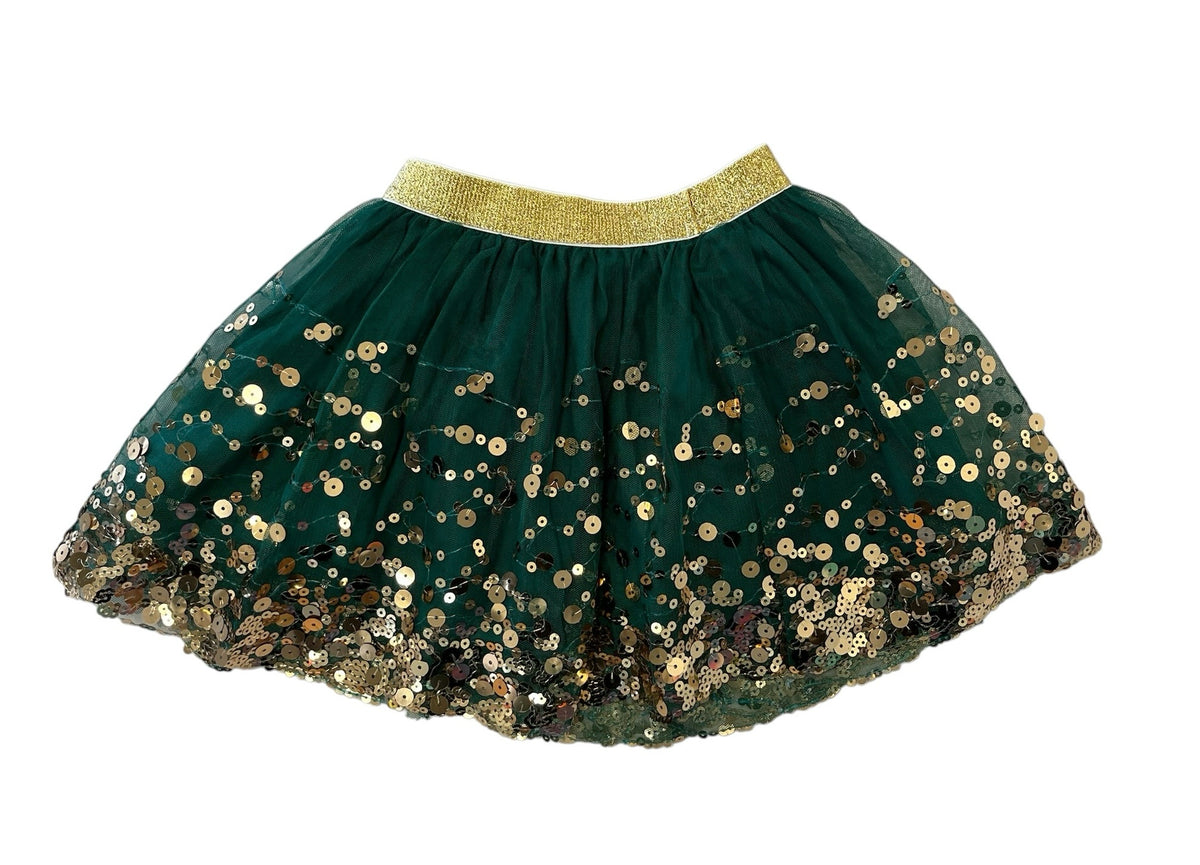 Sweet Wink Green Sequin Skirt Size 24 Months