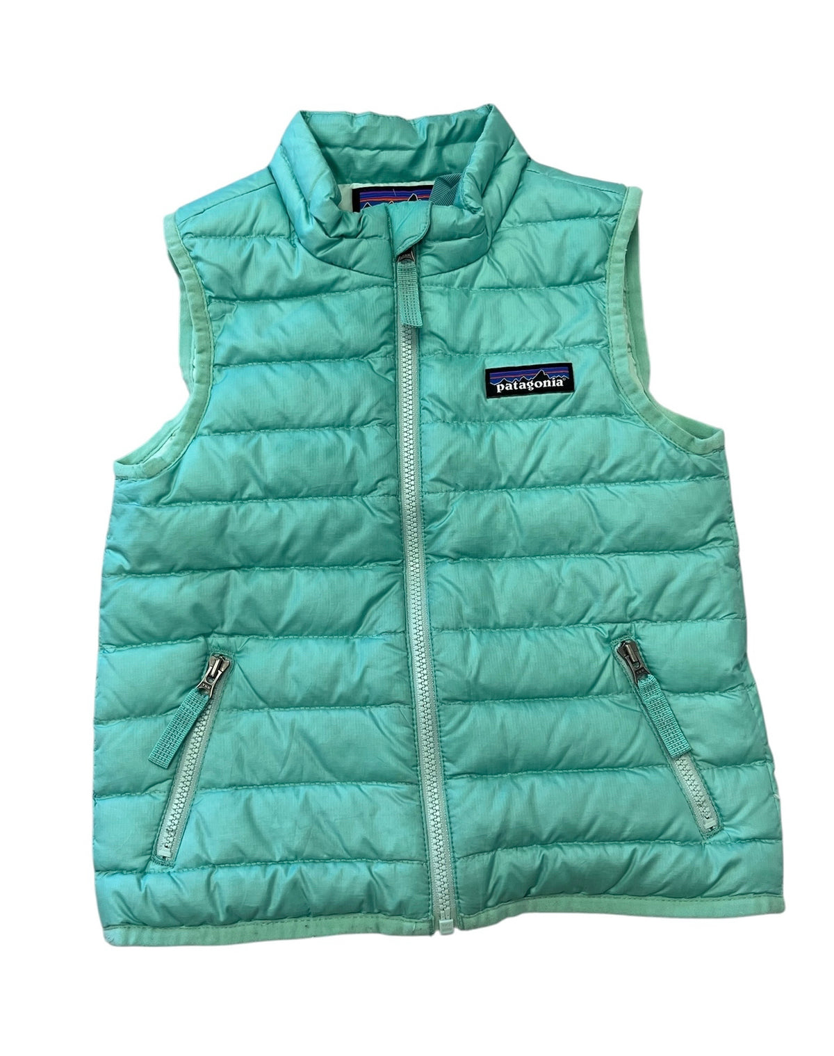 Patagonia Teal Puffy Vest Size 2T