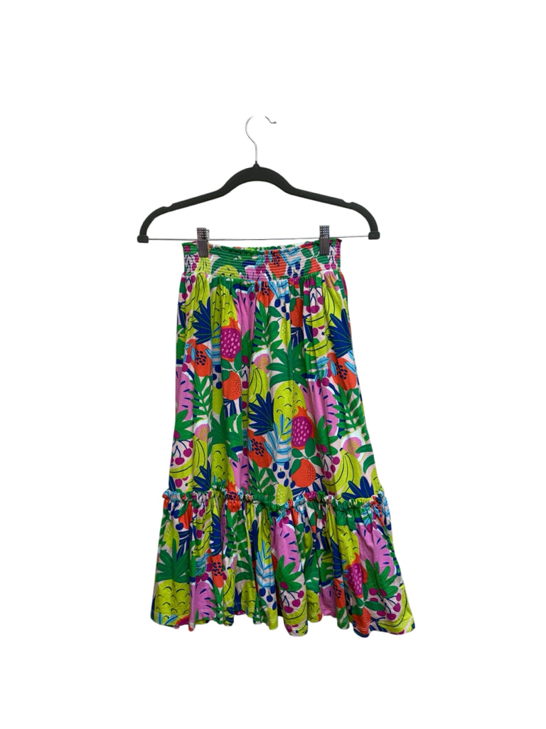 Size 13-14 Boden 100% Cotton Skirt with Fruits