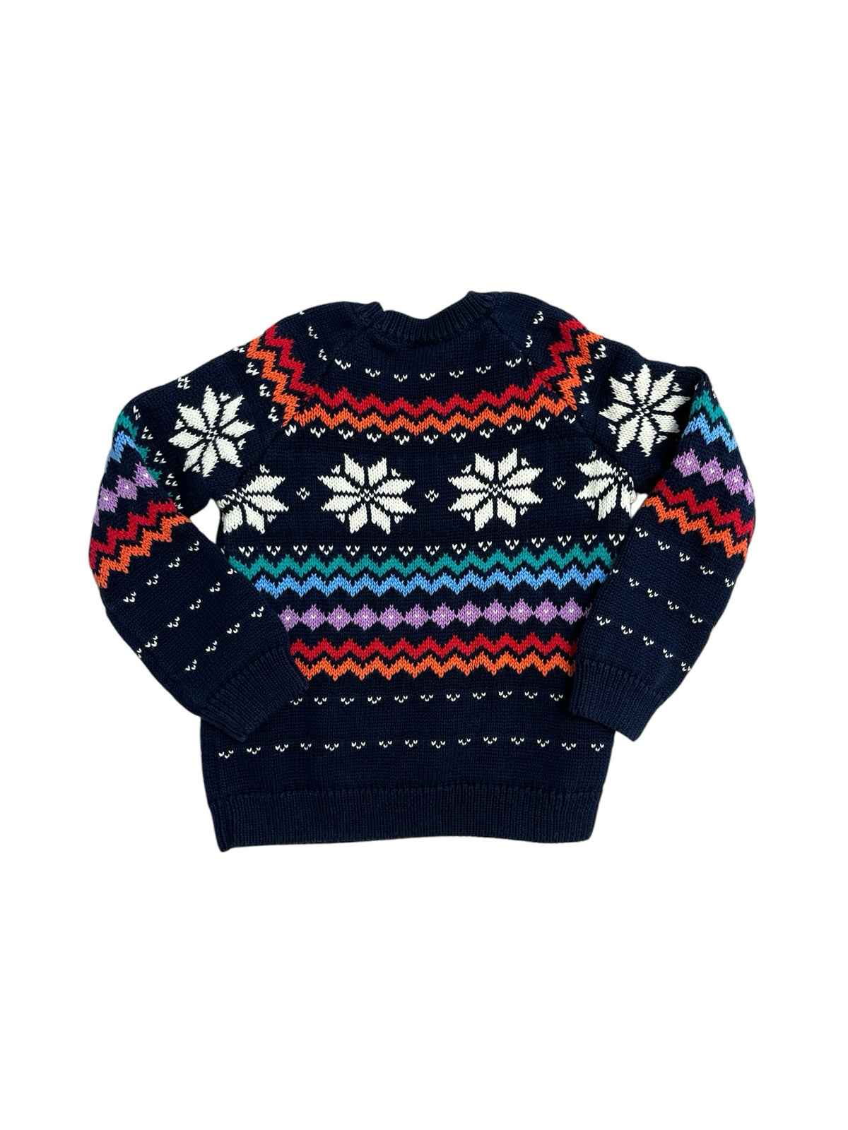 Primary Blue Snowflake Sweater Size 4T