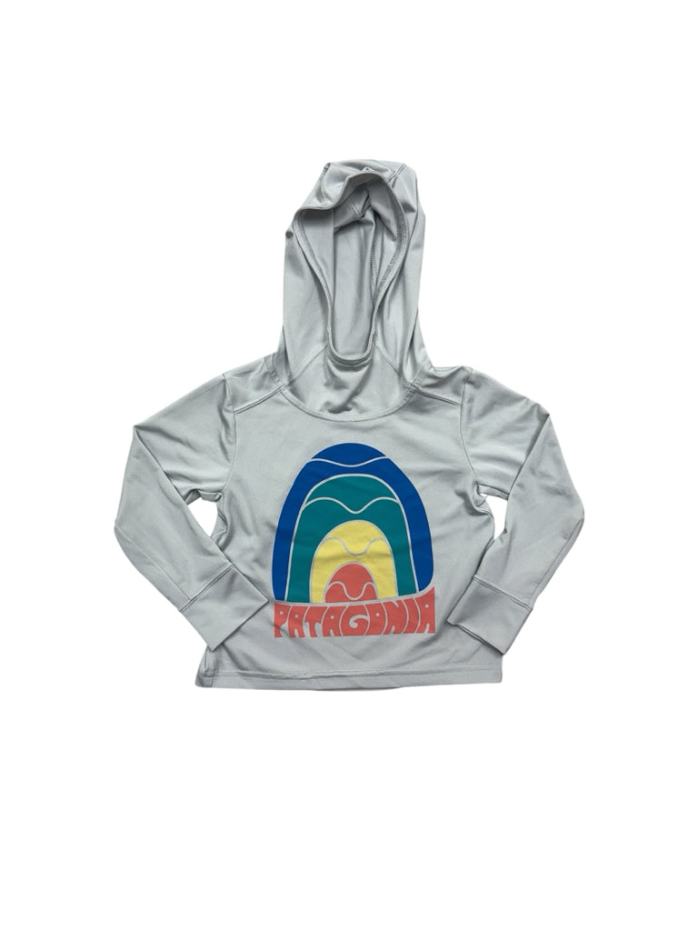 2T Patagonia Grey Long-Sleeve Shirt with Hood