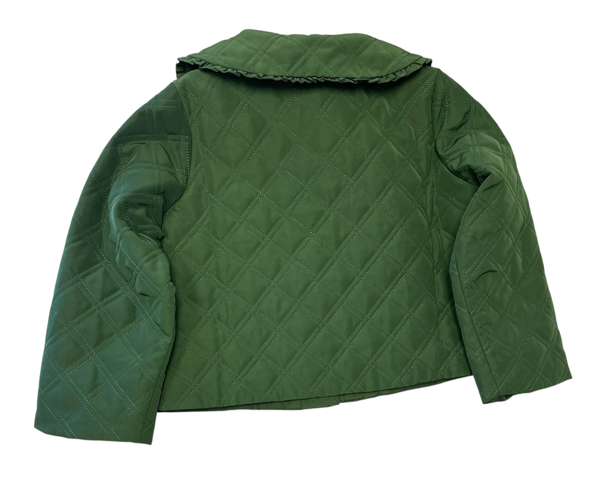 Hill House Green Quilted Jacket Size 5-6