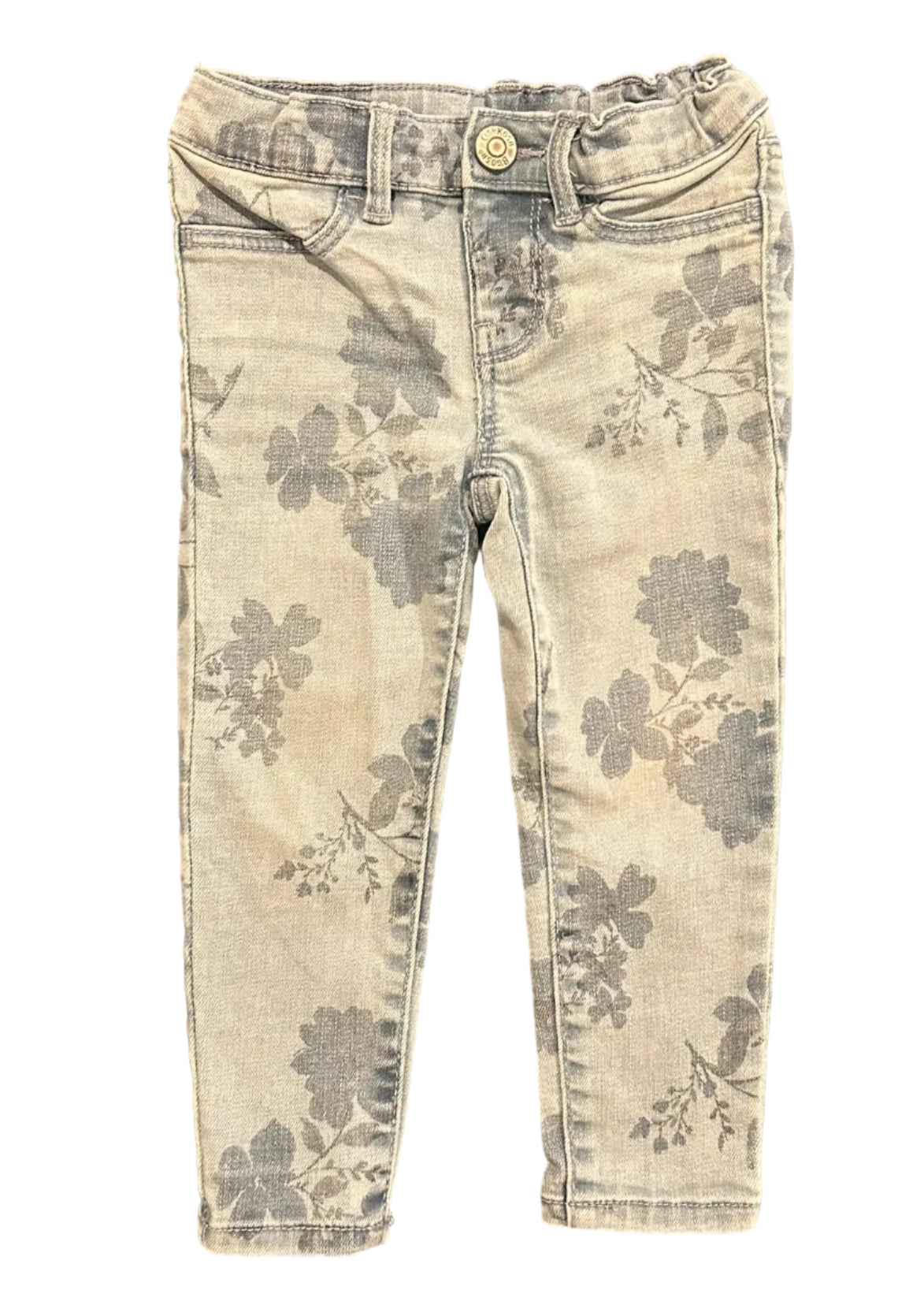 OshKosh Size 2T Floral Print Skinny Jeans