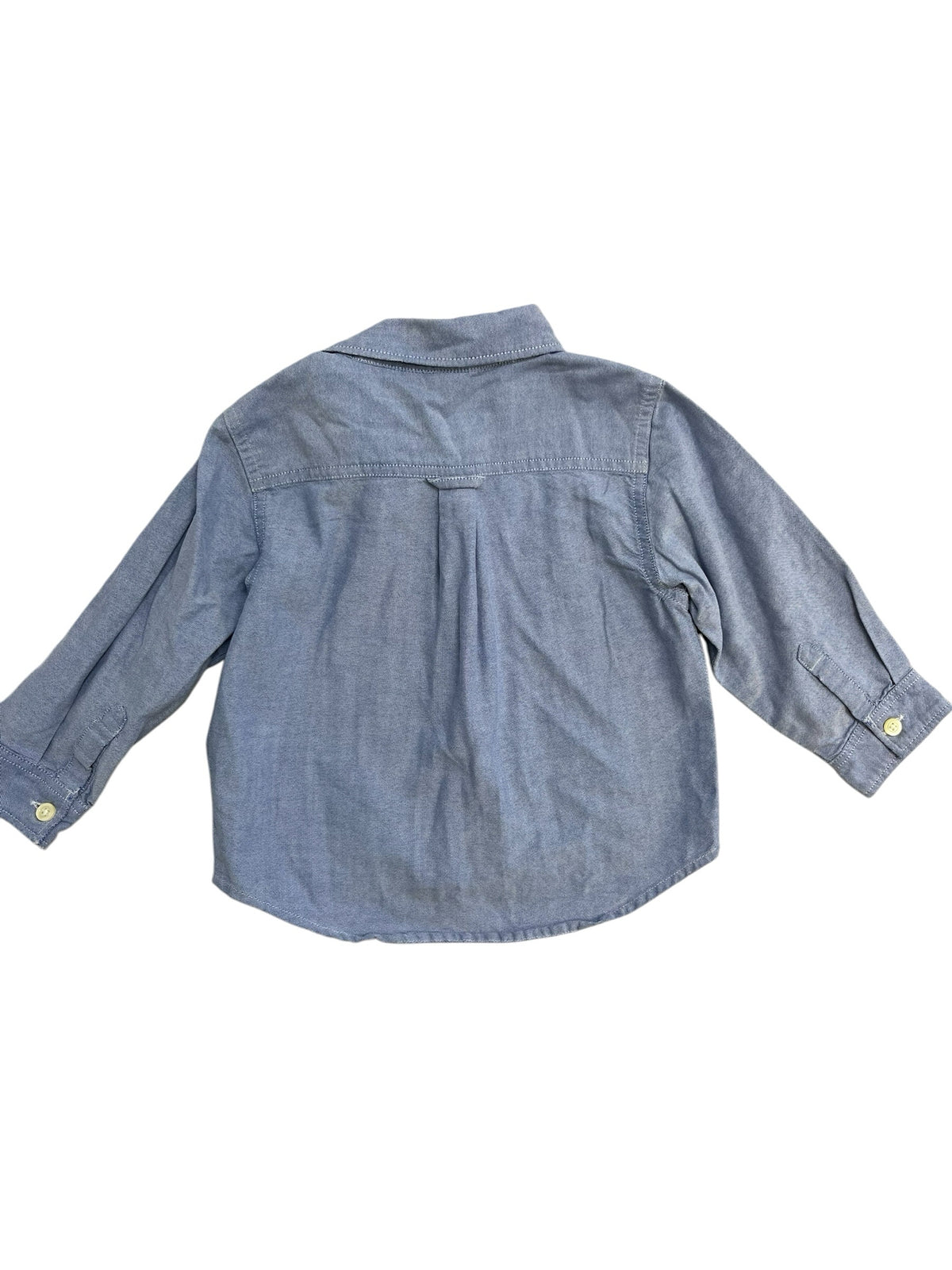 Gap Blue Chambray Button Down Shirt Size 2T