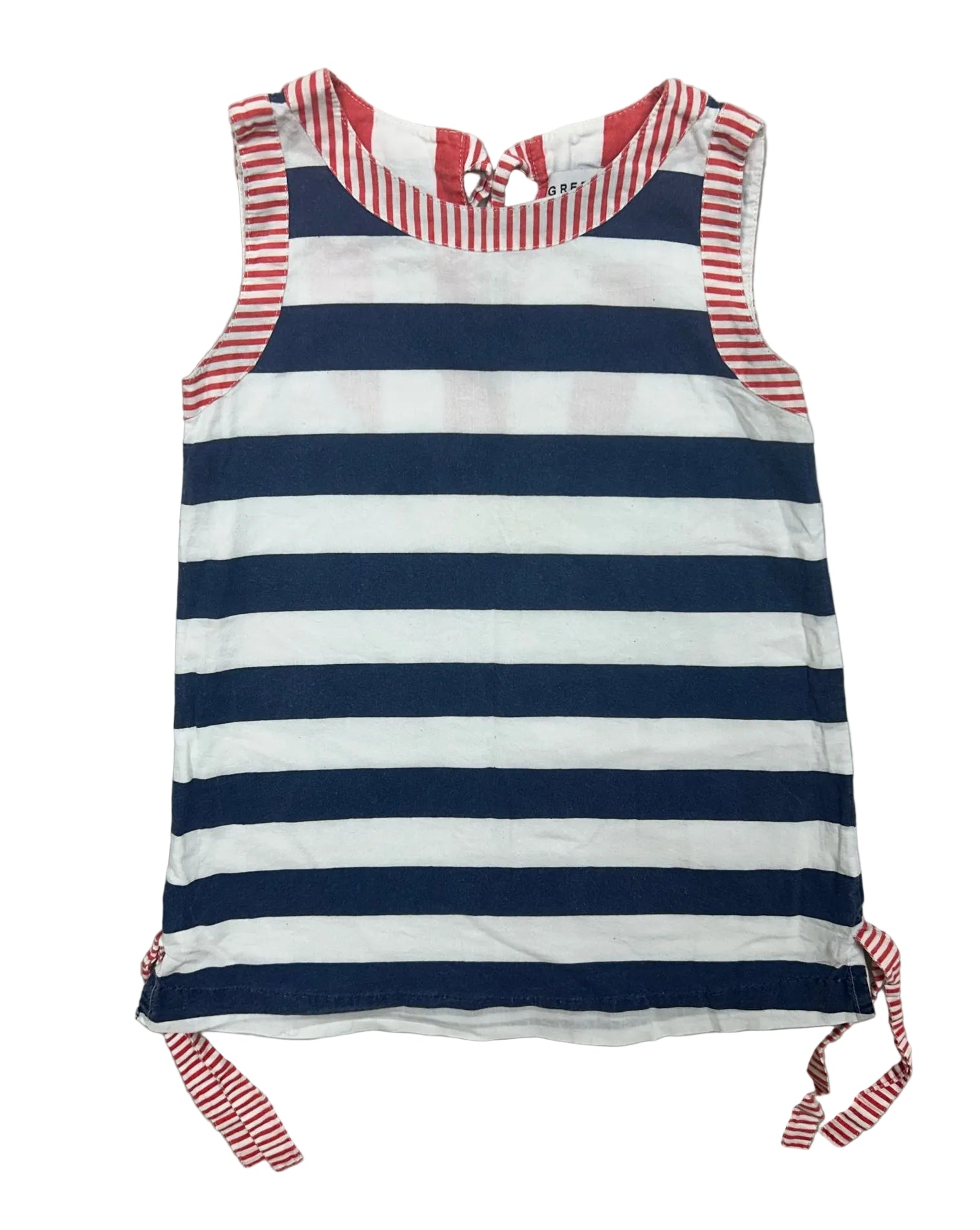 4T Gretchen Scott Red, White & Blue Sleeveless Dress