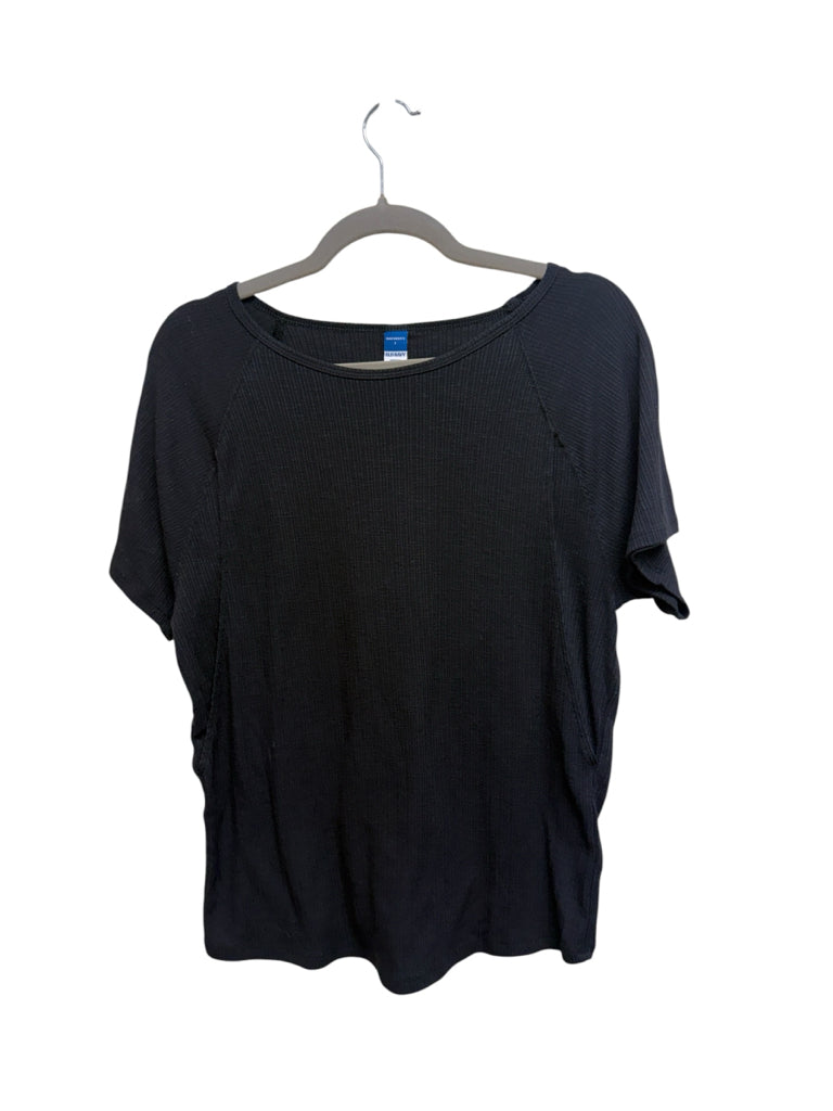Small Old Navy Maternity + Nursing Black Short-Sleeve Shirt