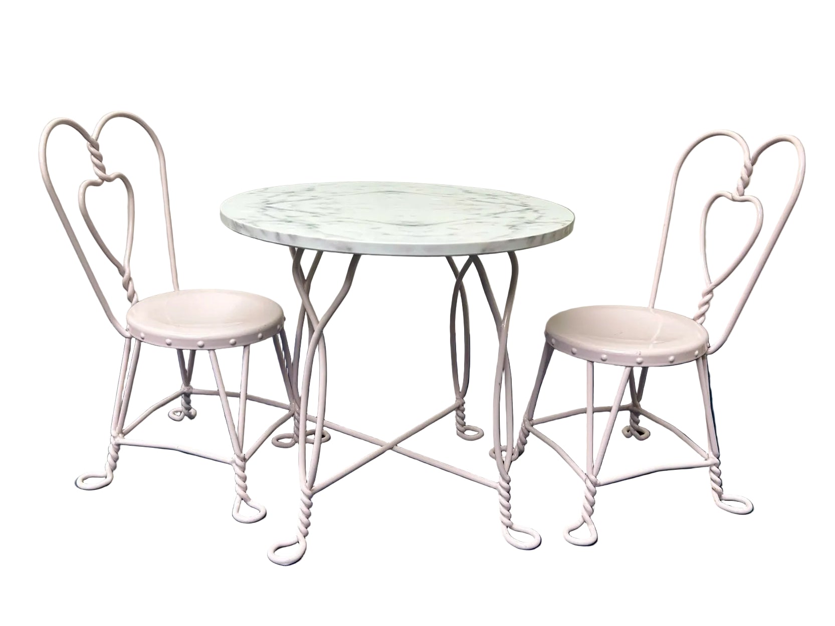 American Girl Doll Metal Bistro Table & Chairs Set