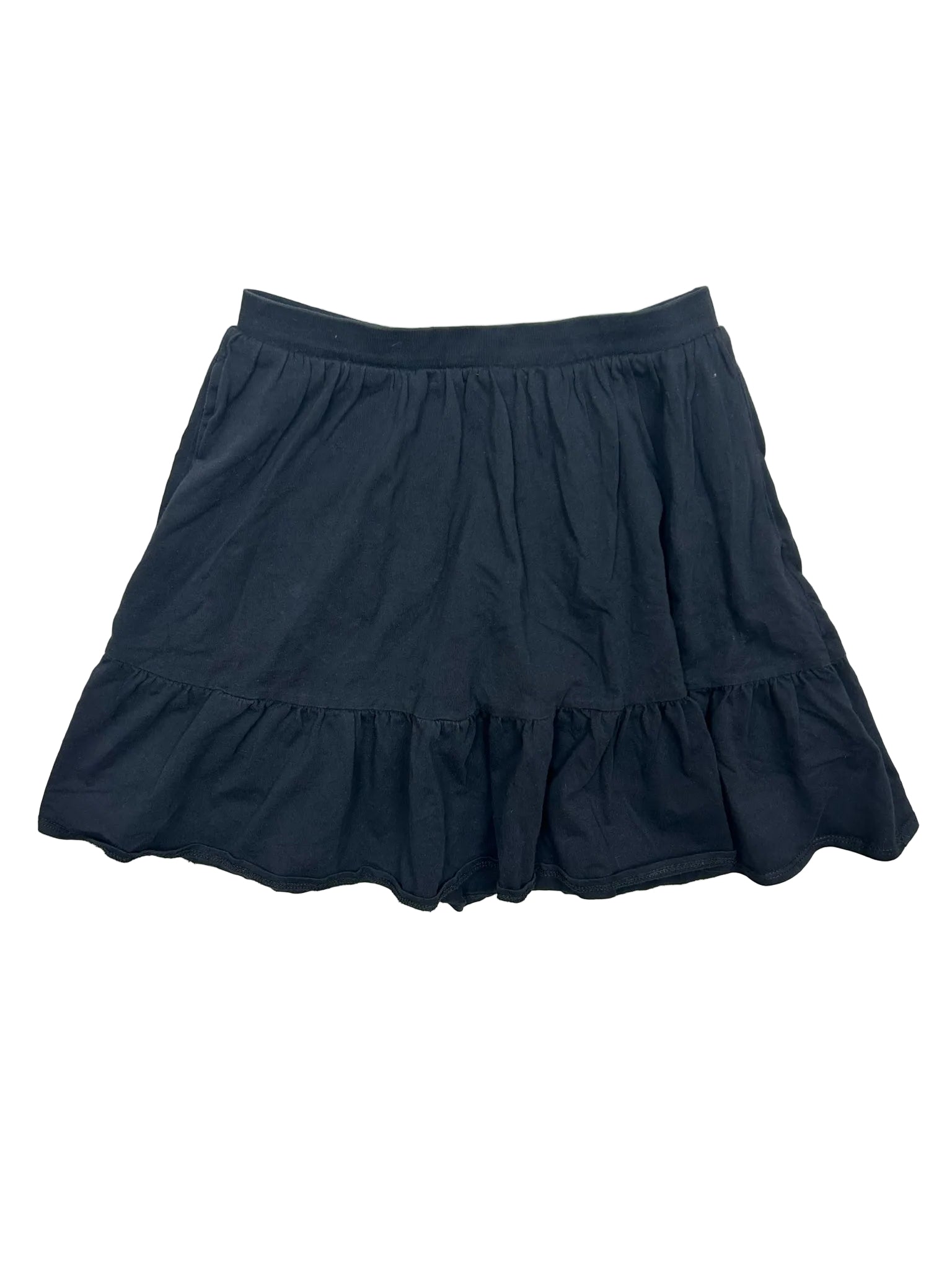 Size Large (10-12) Lands’ End Black Tiered Skort