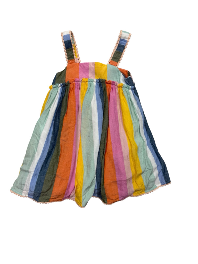 3T Tahari Multi-Color Striped Sleeveless Dress