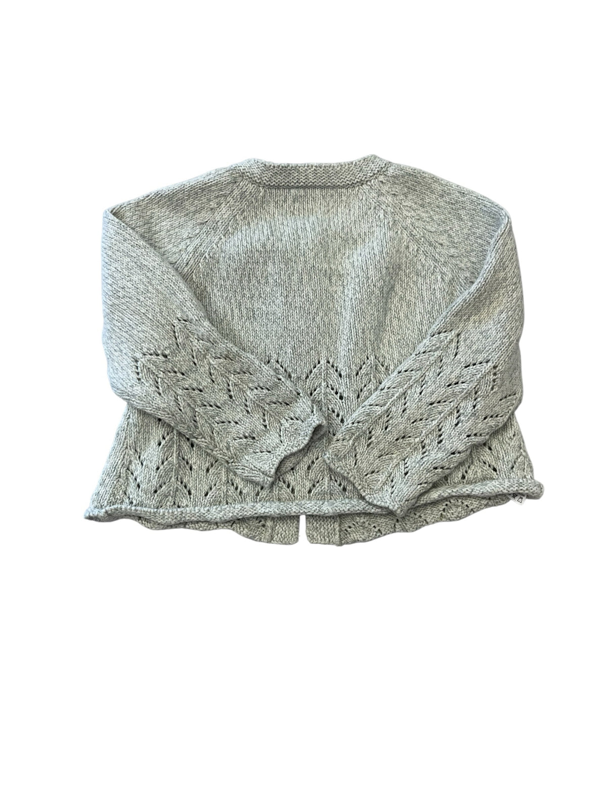 Tea Collection Cream Cotton Cardigan Sweater Size XS (2-3)