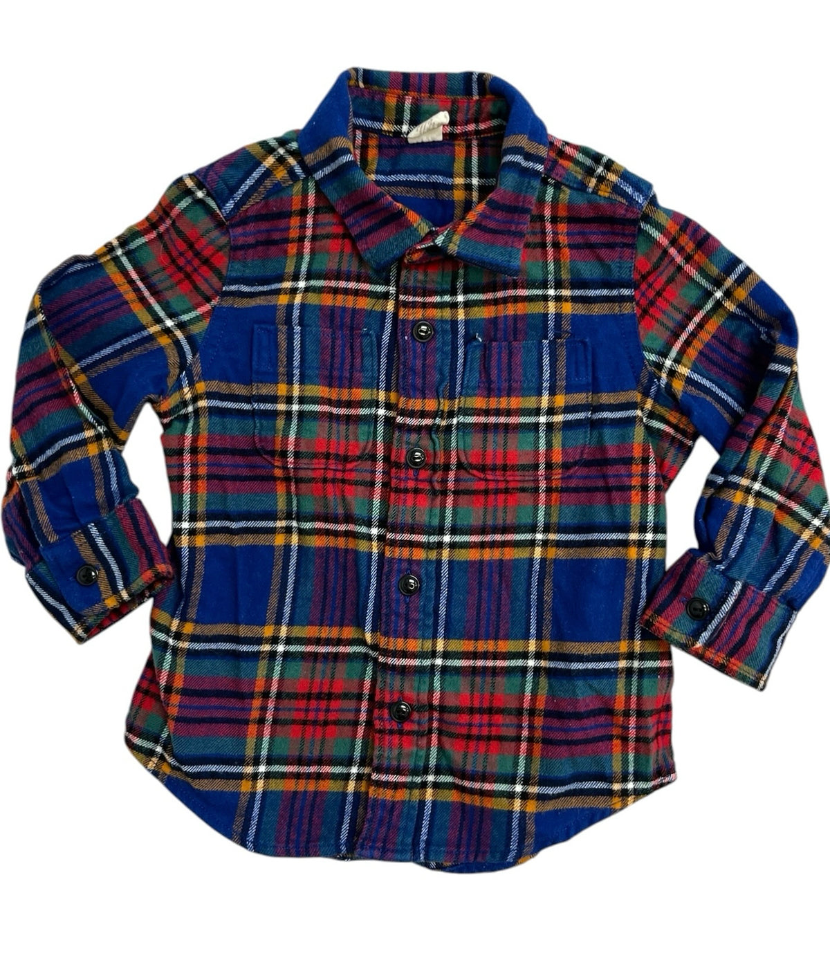 Gap Multi-Color Plaid Flannel Shirt Size 18-24 Months